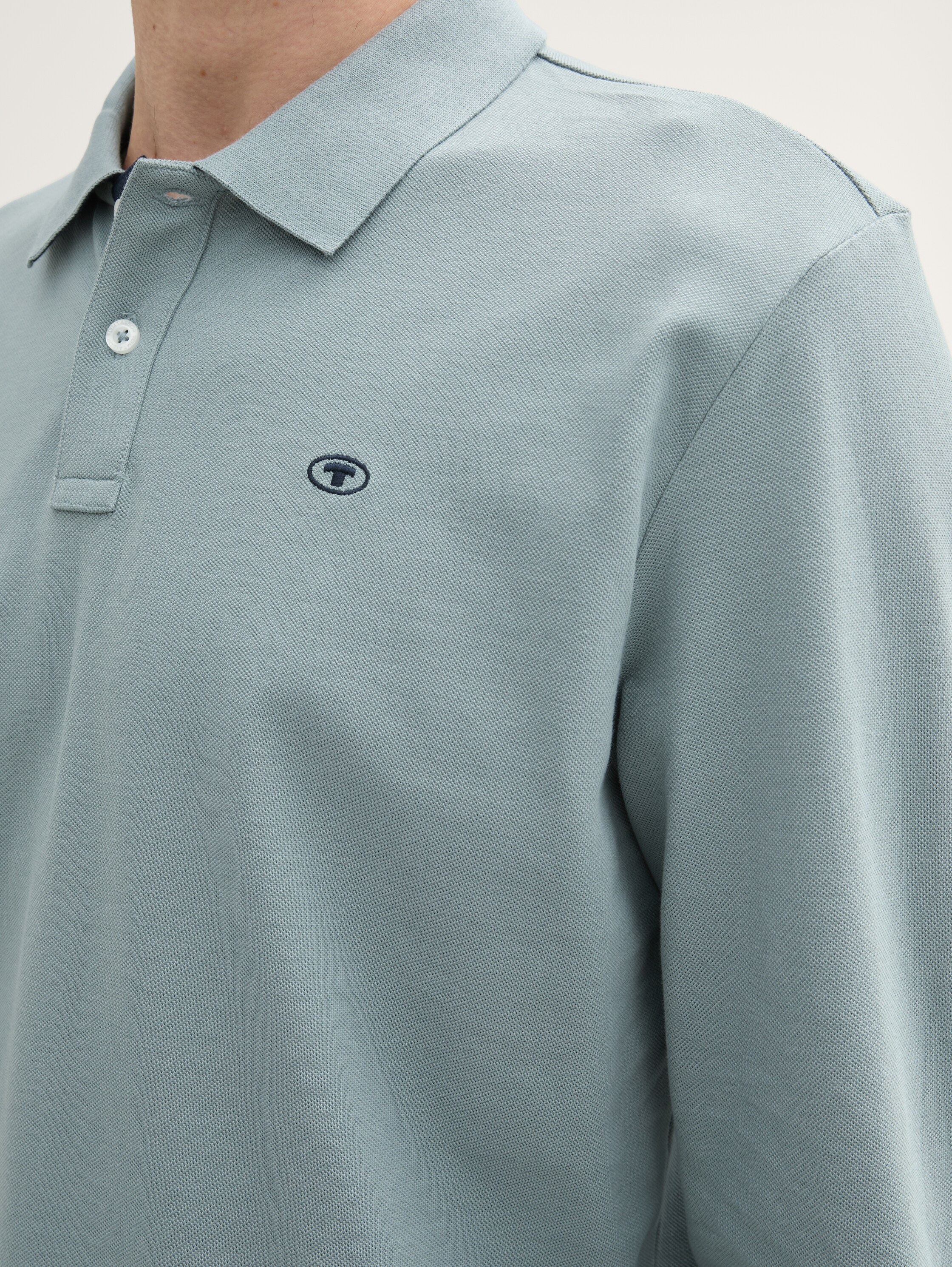 Langärmliges Piqué Poloshirt - 5