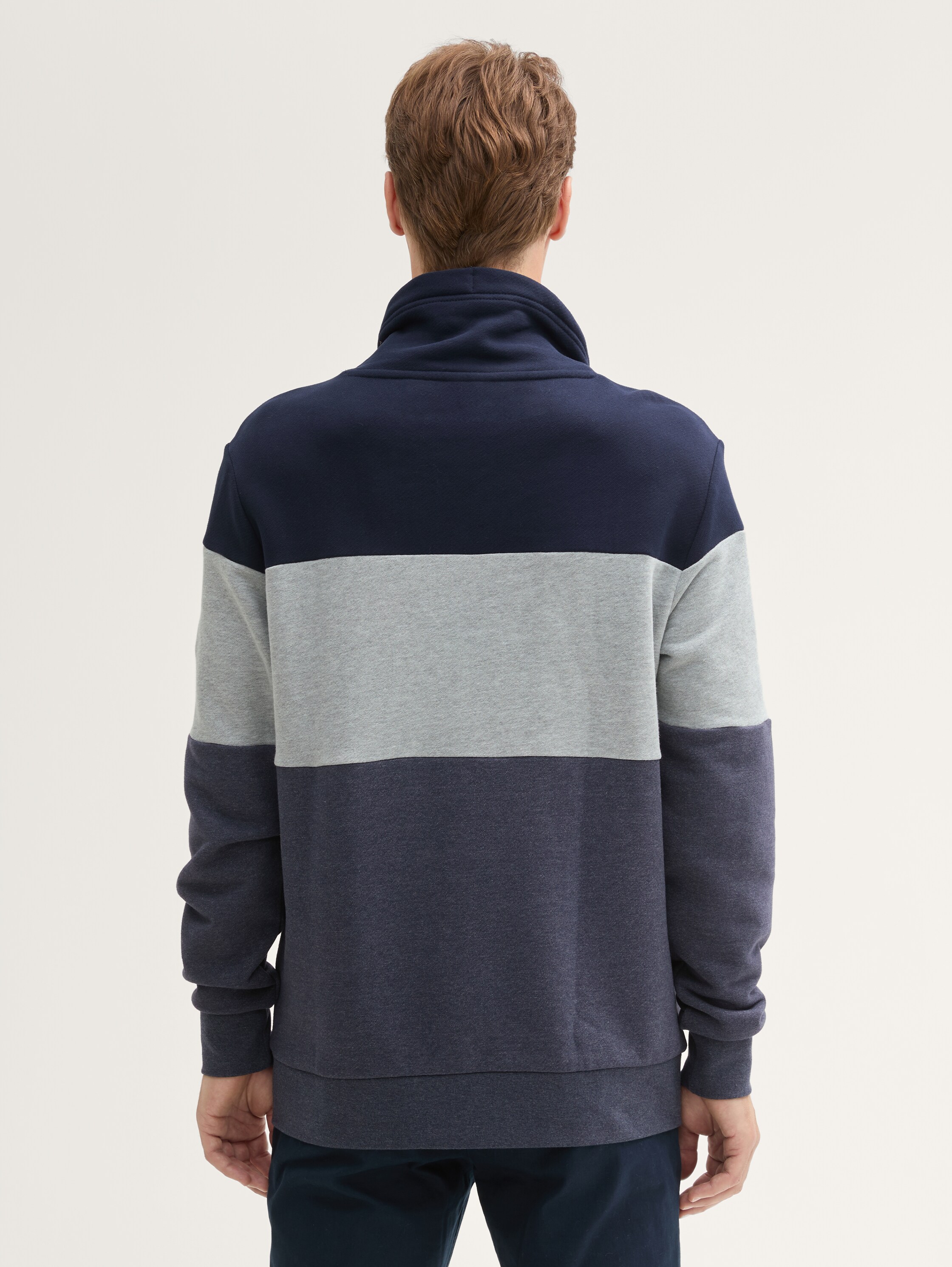 Sweatshirt mit Colour Blocking - sky_captain_blue_1 - 