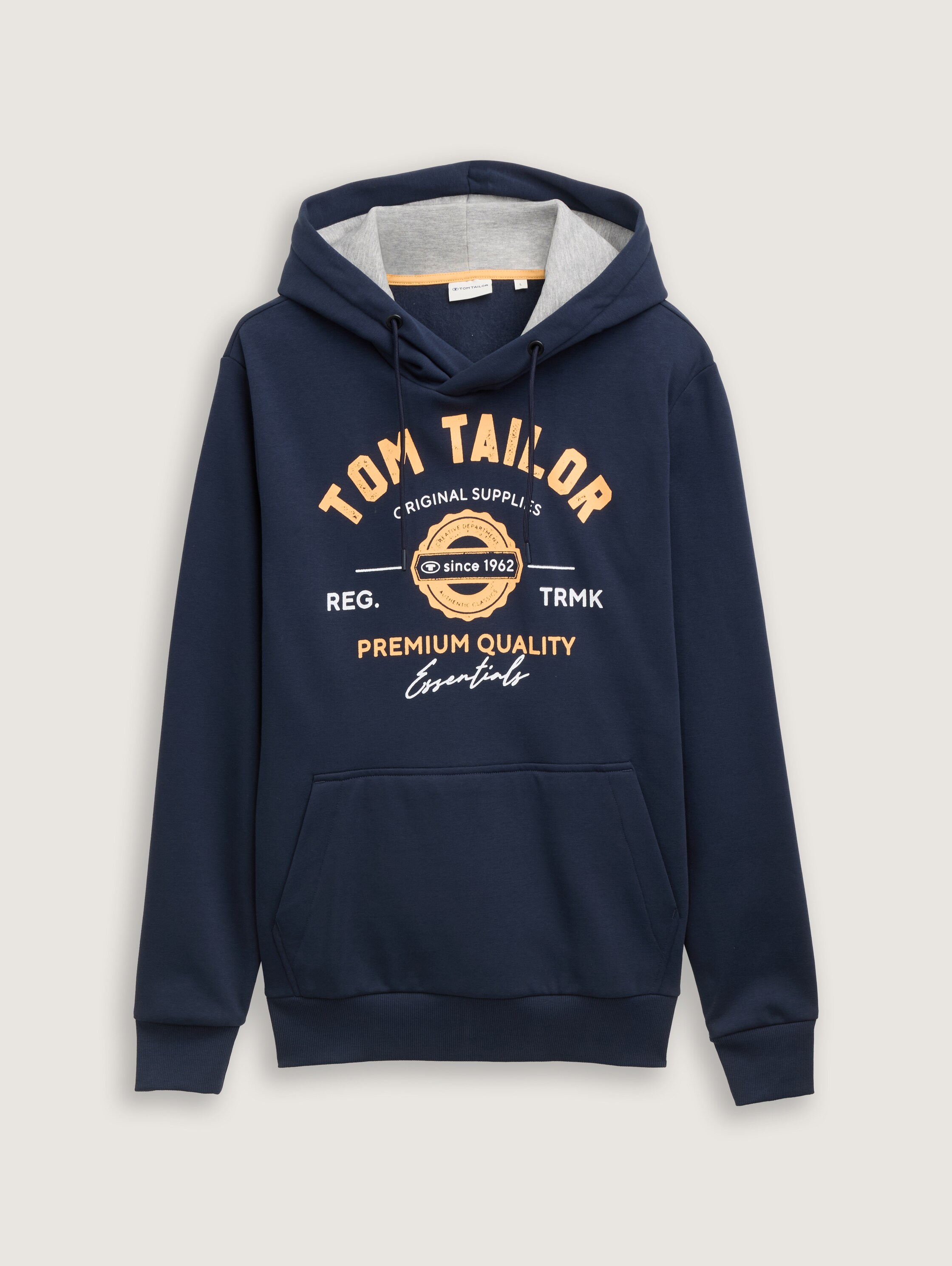 Hoodie Sweatshirt mit Logo-Print - dark_blue - 