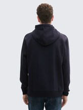 Sweat à capuche avec imprimé logo - sky captain blue - Découpe Vue arrière du modèle