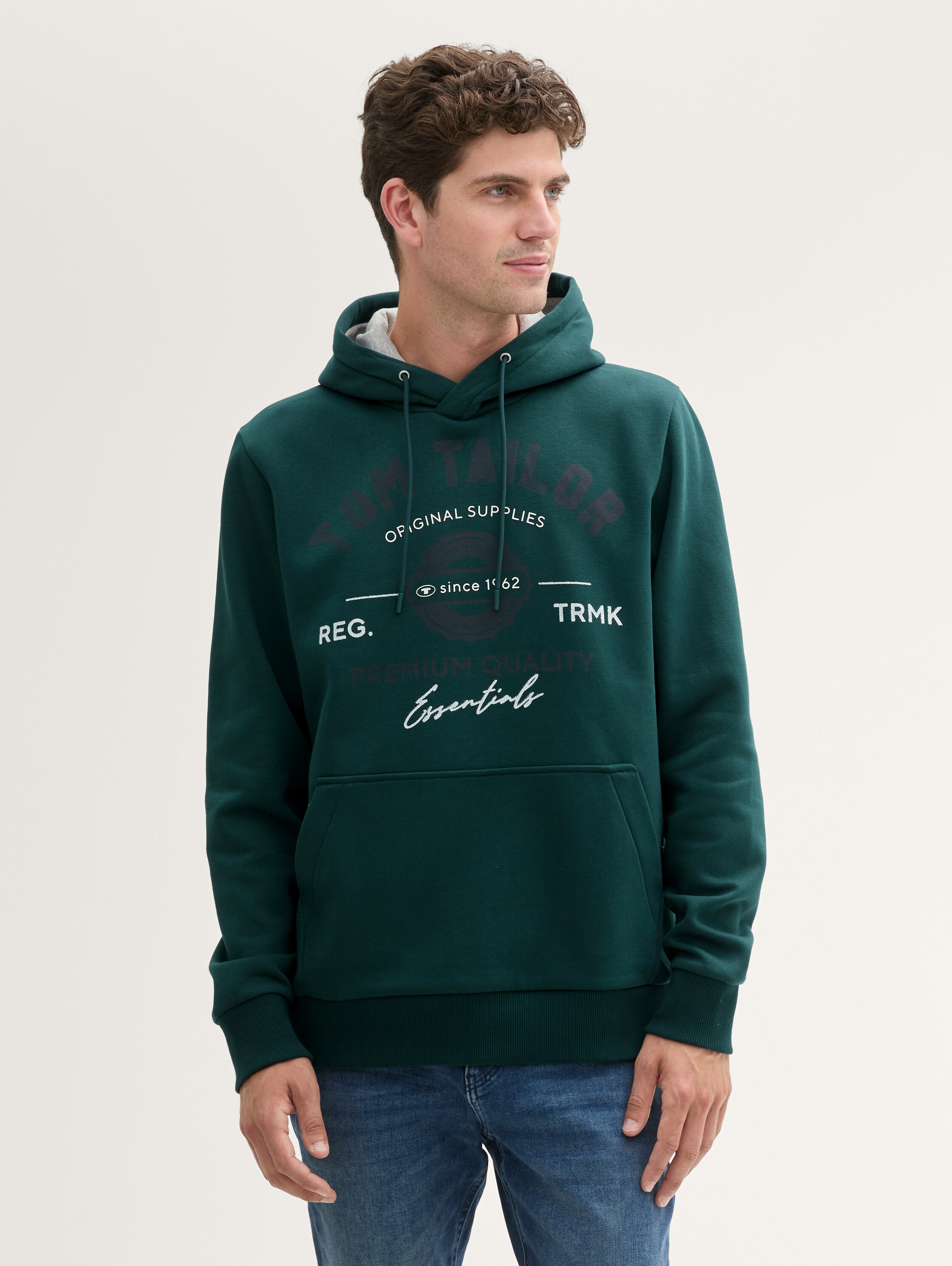 Hoodie Sweatshirt mit Logo-Print - 1