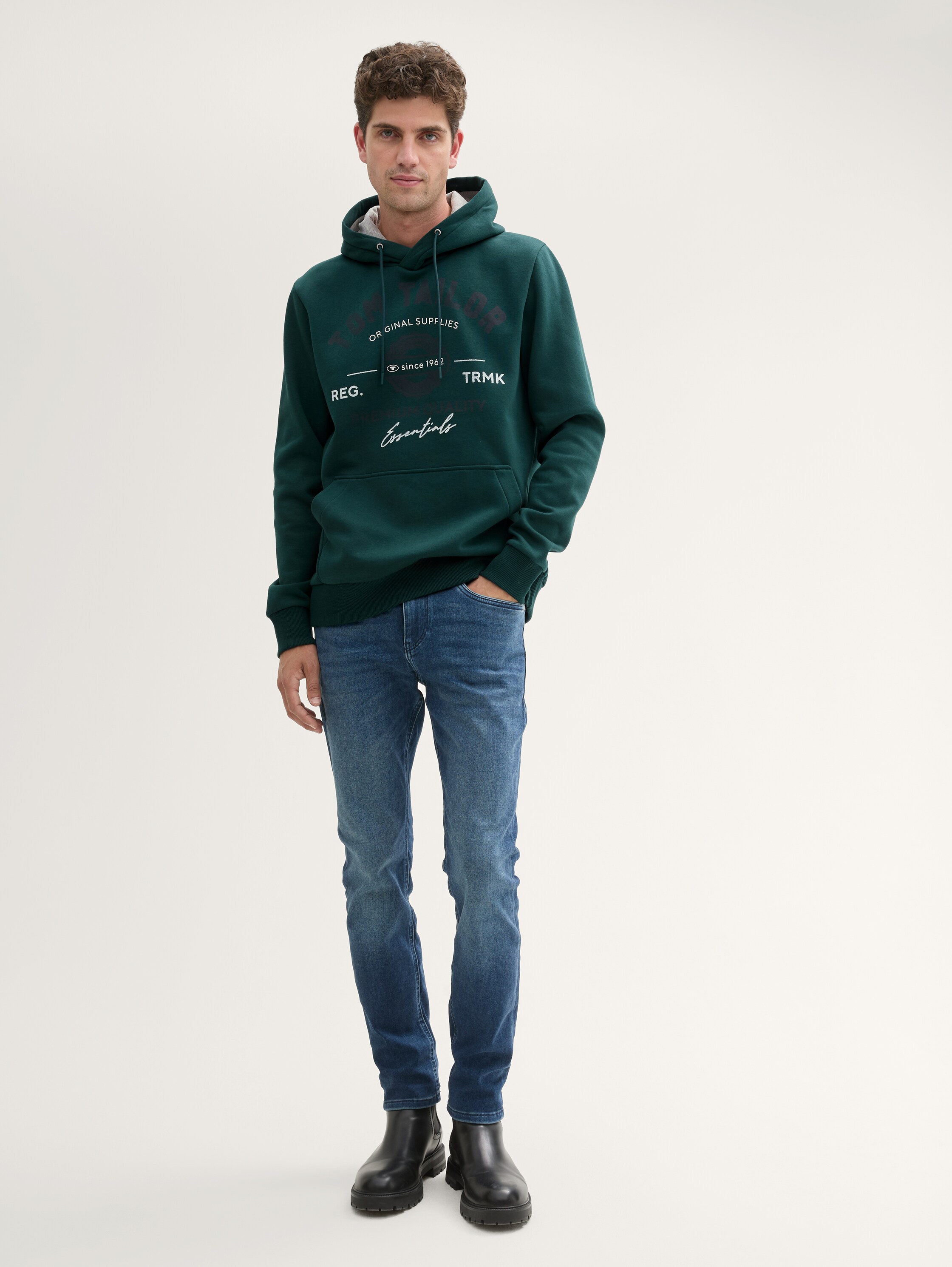 Hoodie Sweatshirt mit Logo-Print - 0