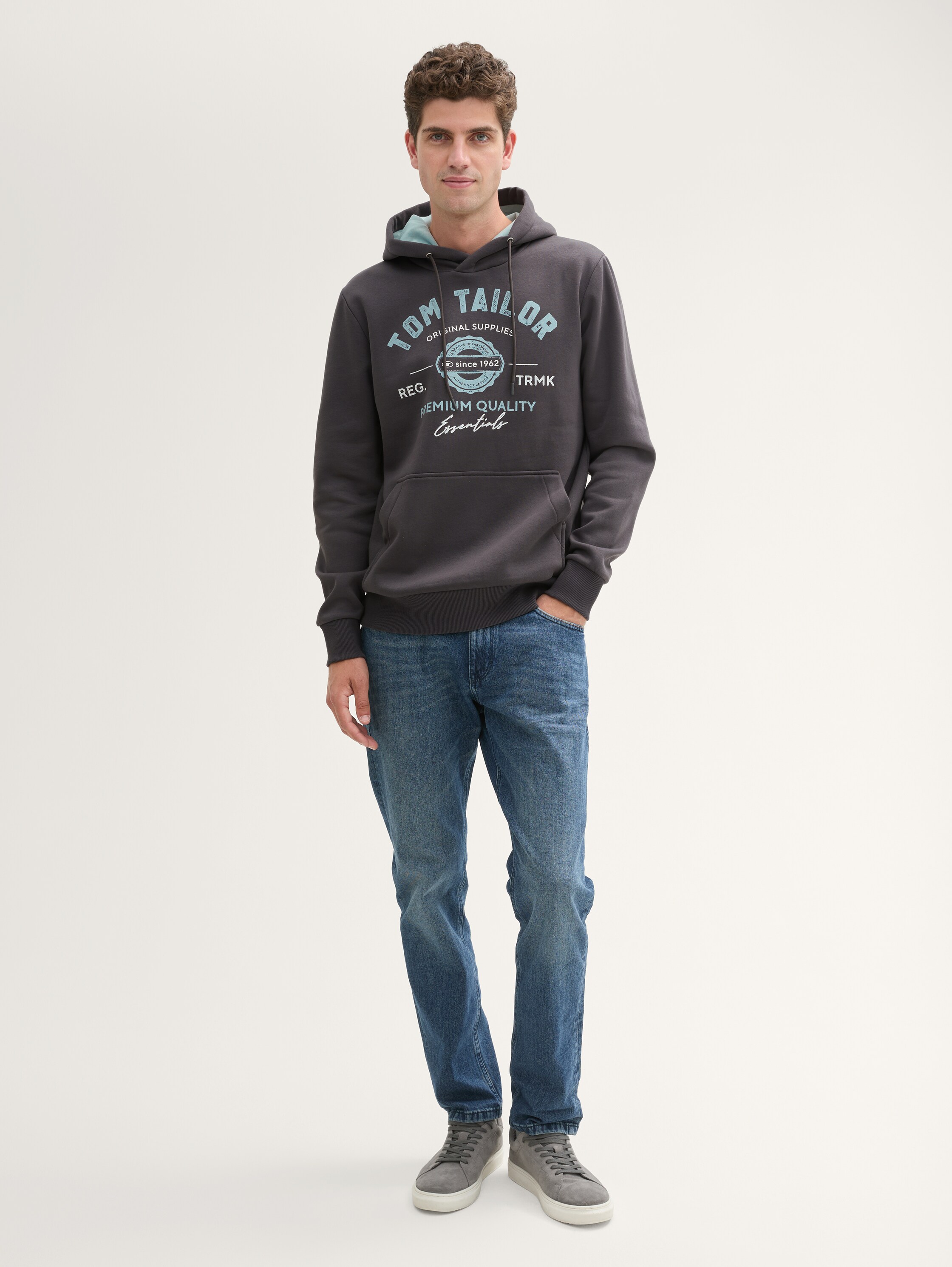 Hoodie Sweatshirt mit Logo-Print - 1