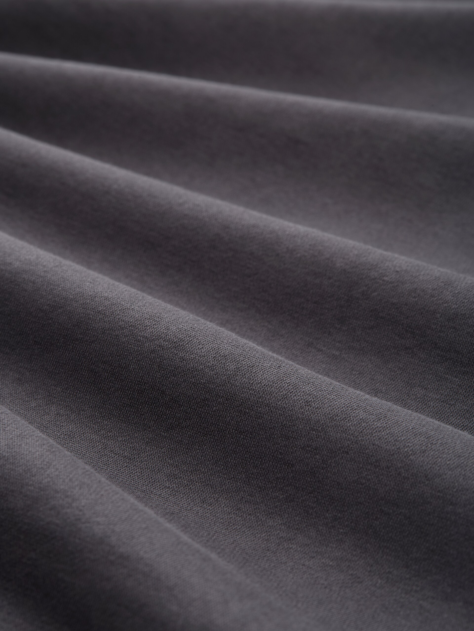 Hoodie Sweatshirt with logo print - Tarmac Grey - Material view