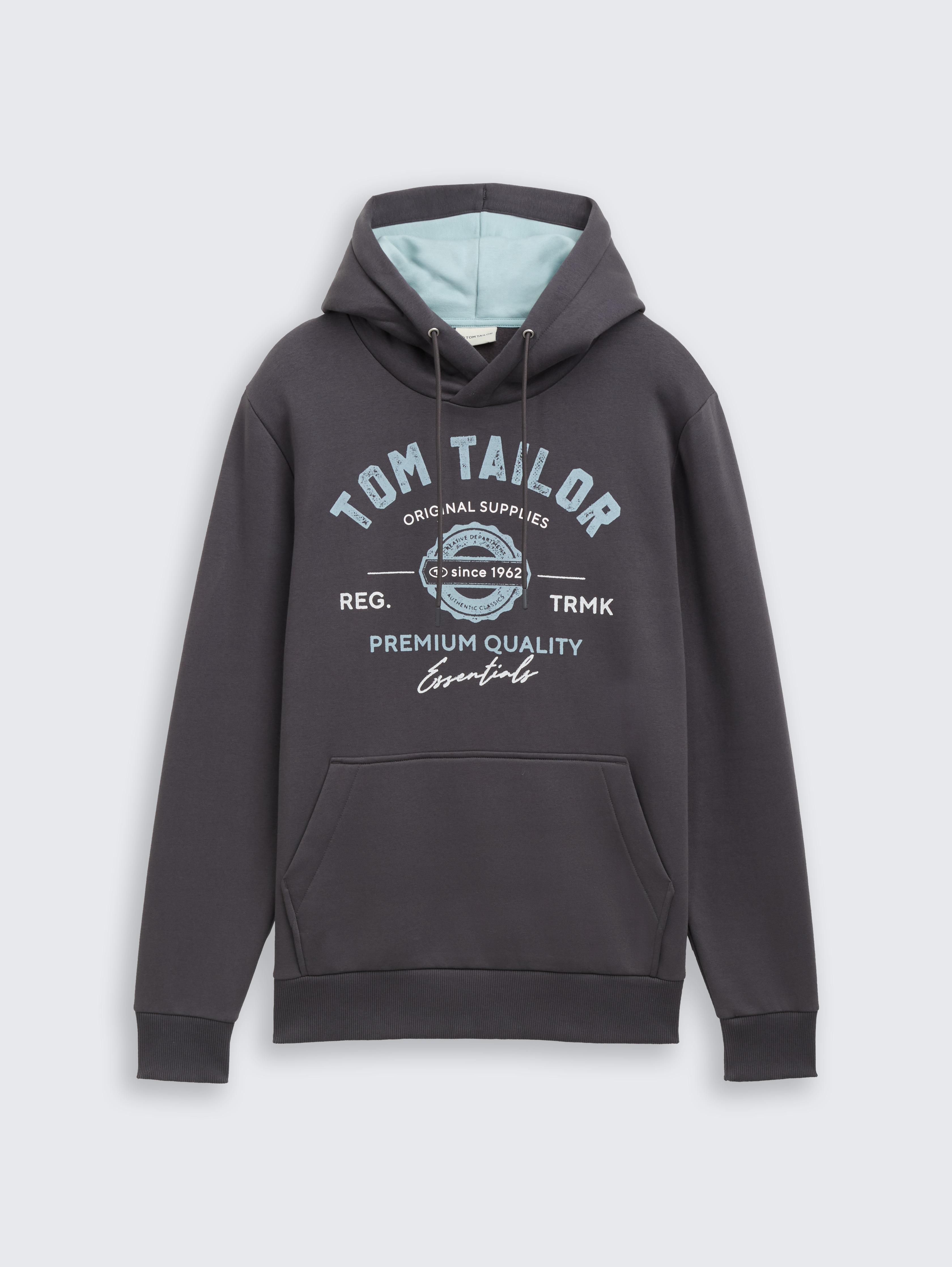 Hoodie sweatshirt with logo print by Tom Tailor