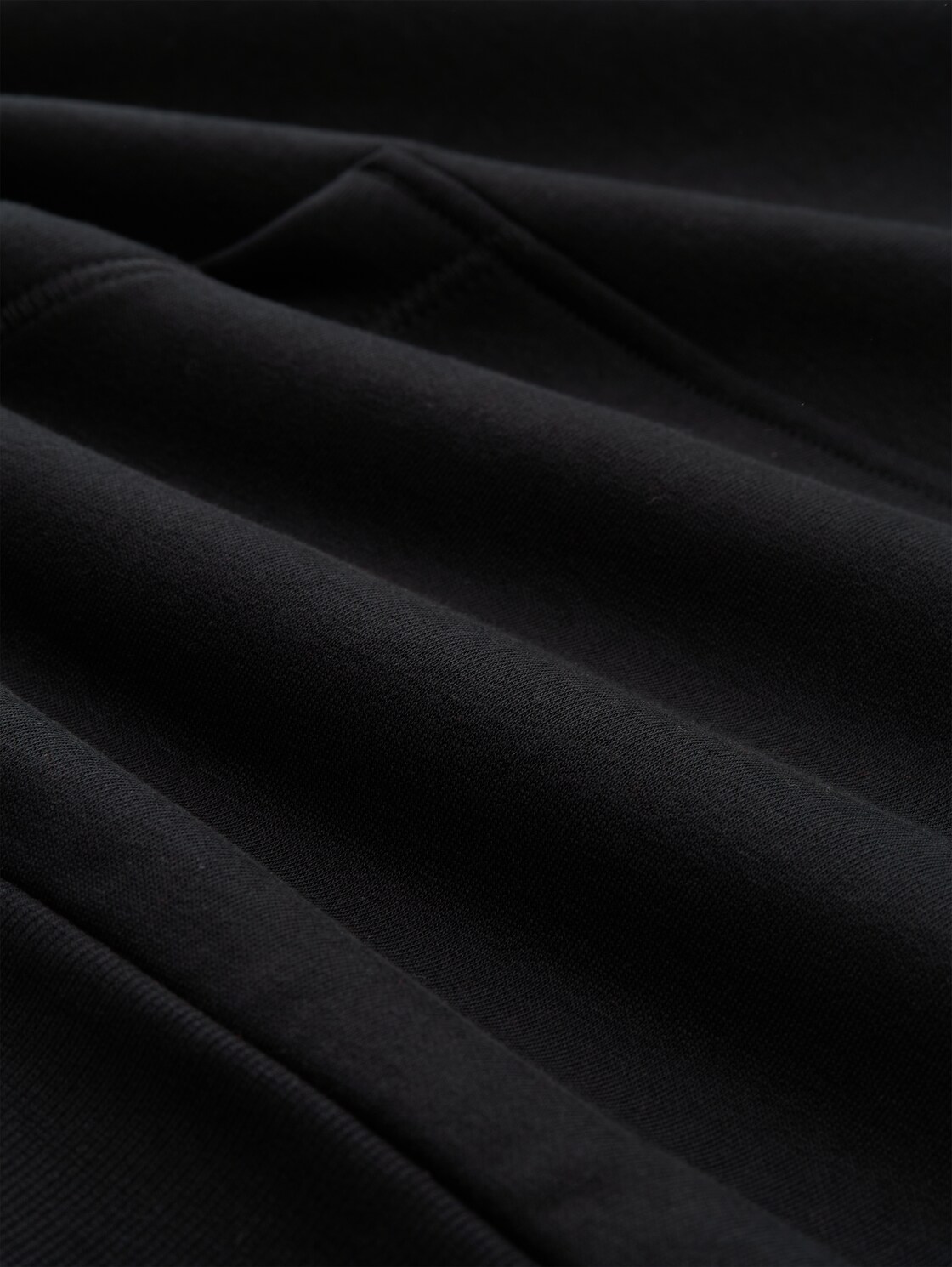 Hoodie Sweatshirt mit Logo-Print - Almost Black - Material-Ansicht