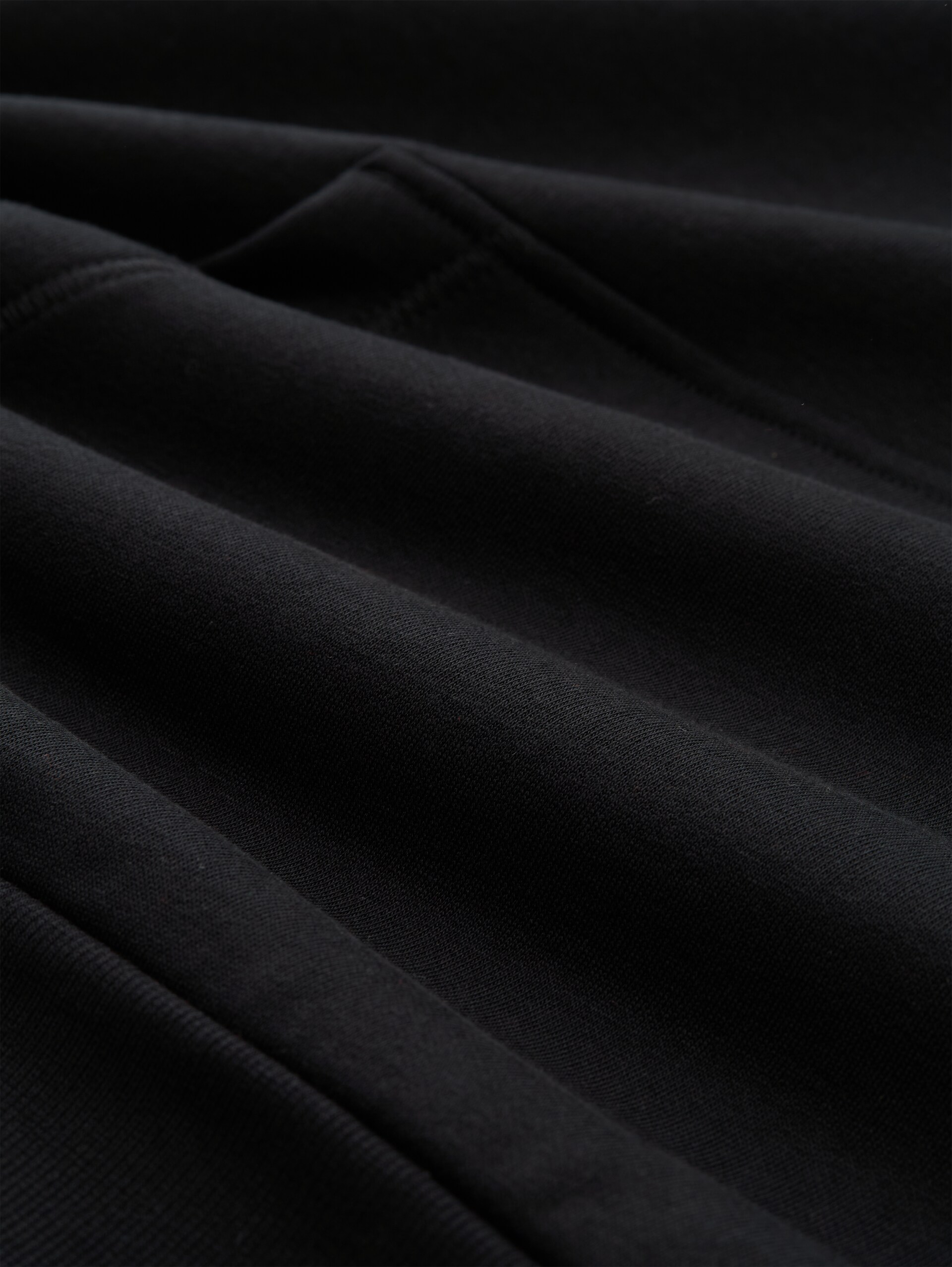 Hoodie Sweatshirt mit Logo-Print - Almost Black - Material-Ansicht