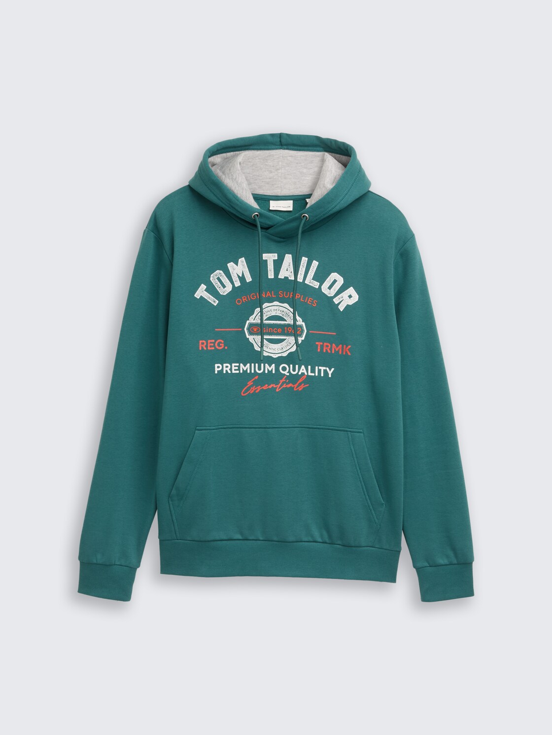 Hoodie Sweatshirt mit Logo-Print - Jasper Green - Vorder-Produkt-Ansicht