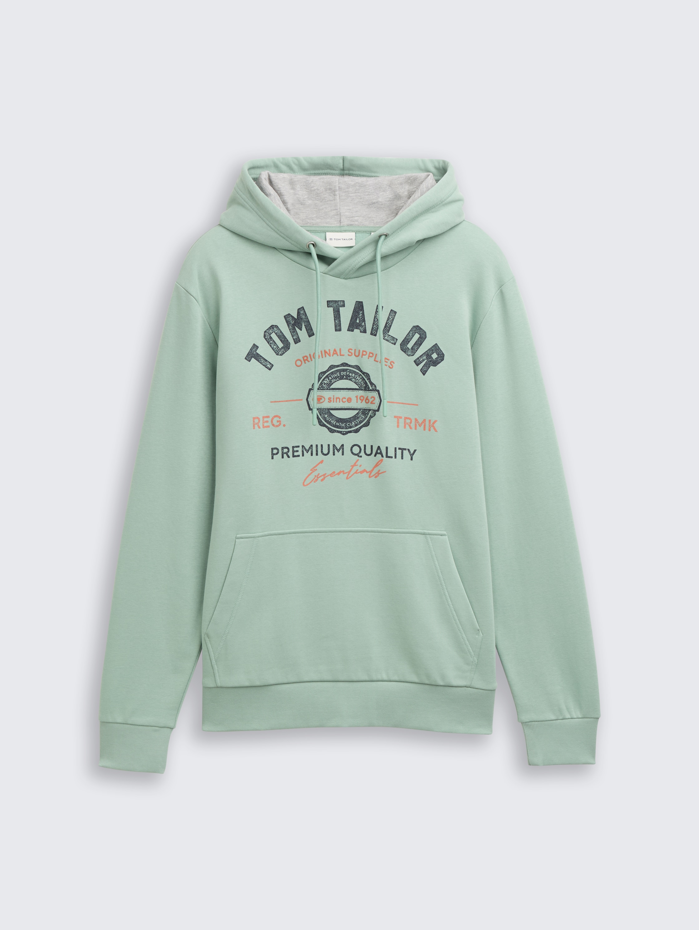 Hoodie Sweatshirt mit Logo-Print - dust_green - 