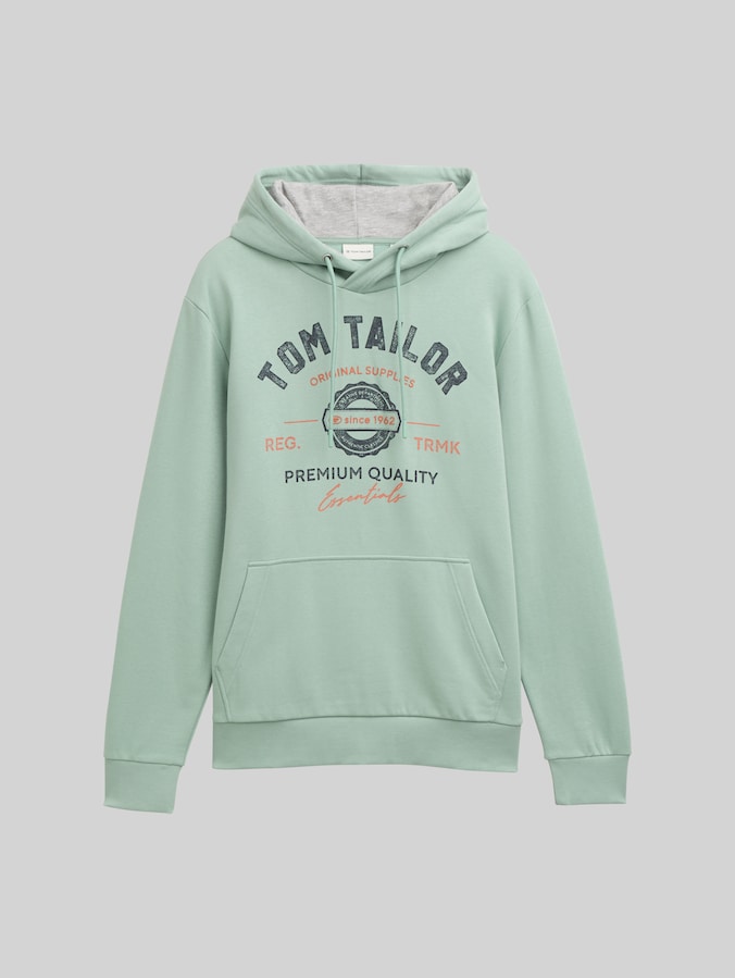 Hoodie Sweatshirt mit Logo-Print von Men, dust green