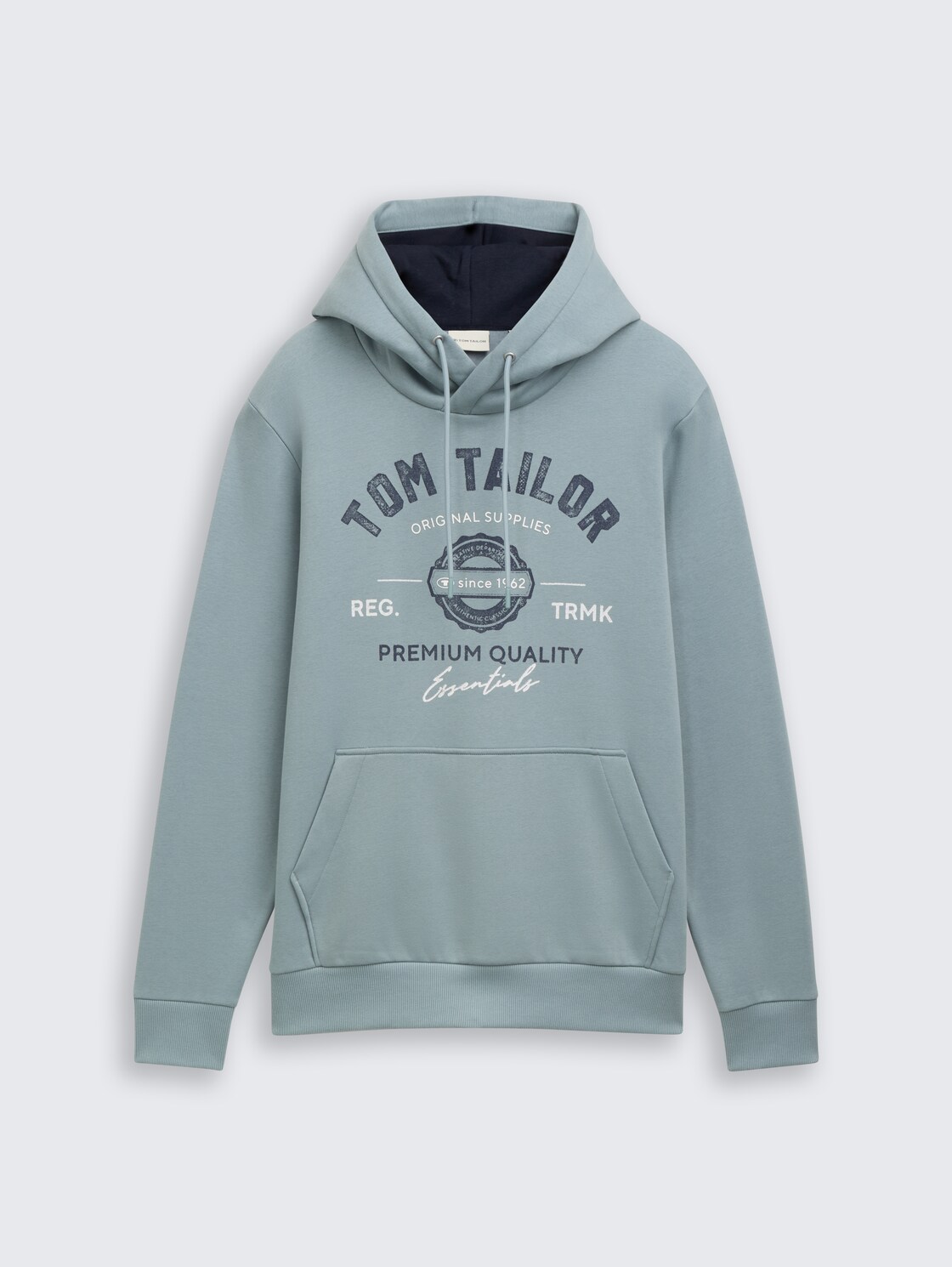 Hoodie Sweatshirt mit Logo-Print - grey mint - Vorder-Produkt-Ansicht
