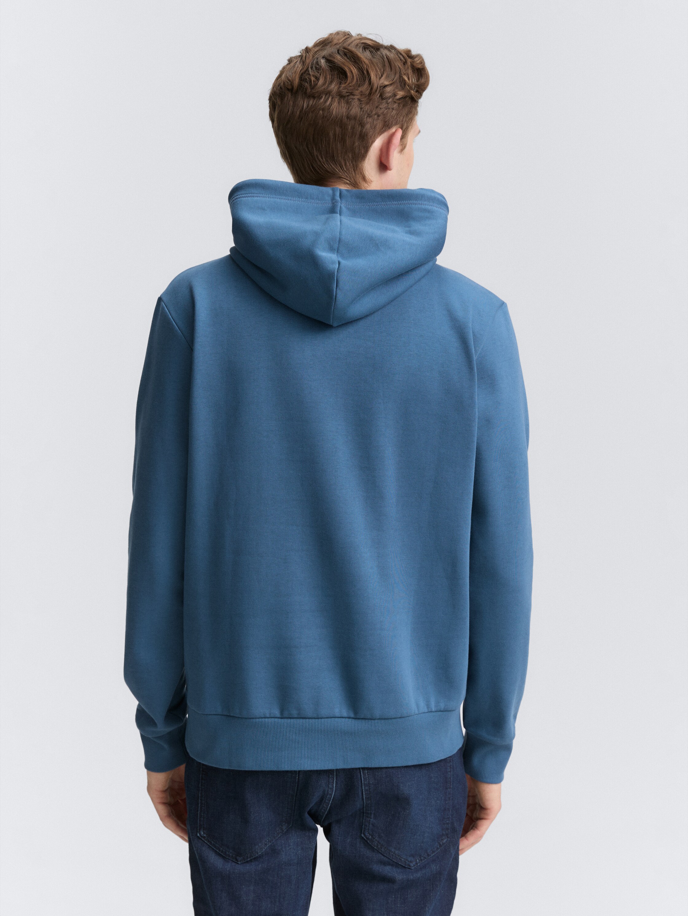 Hoodie Sweatshirt mit Logo-Print - real_teal_blue - 