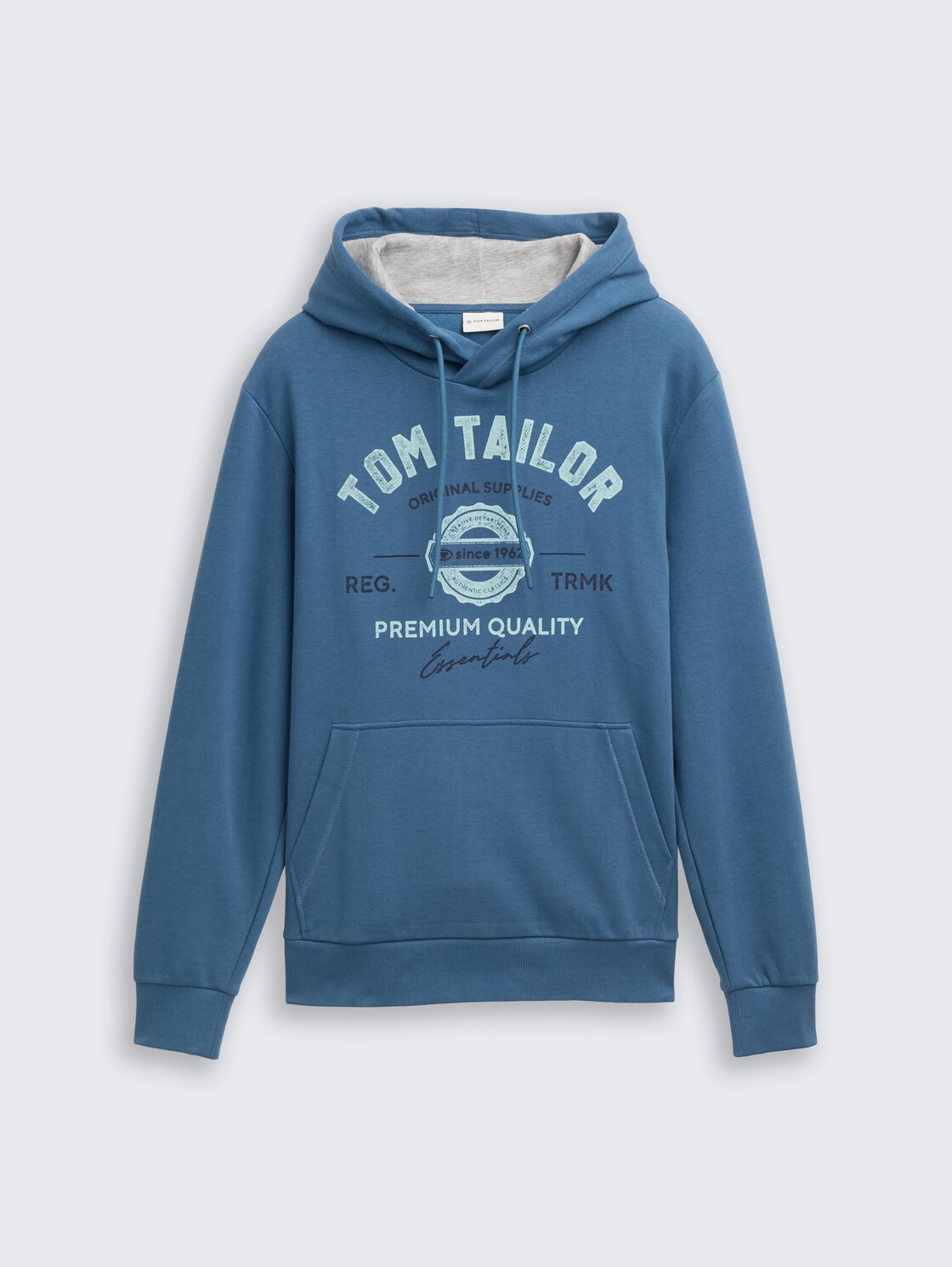 Hoodie Sweatshirt mit Logo-Print - real teal blue - Vorder-Produkt-Ansicht