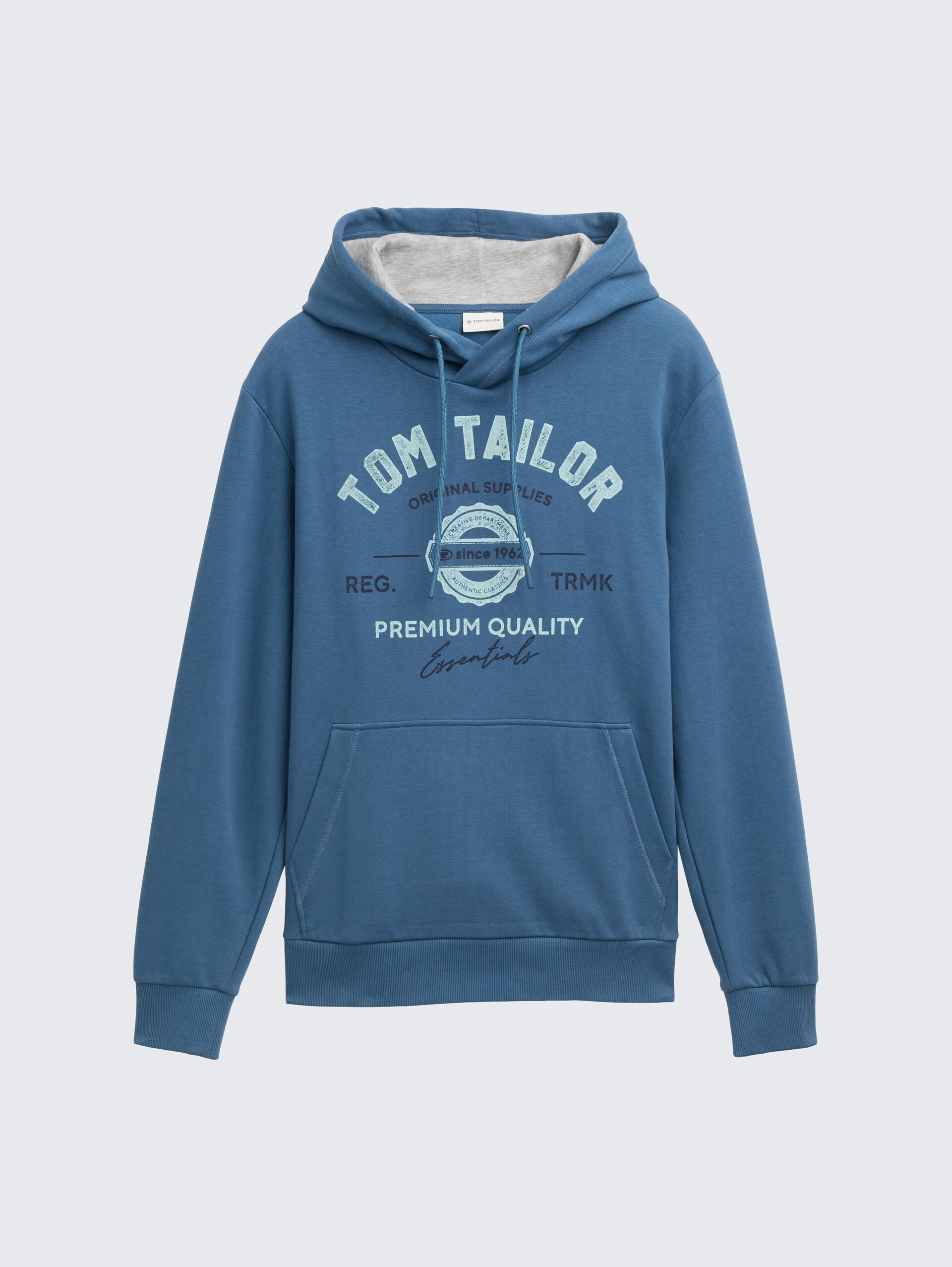 Hoodie Sweatshirt mit Logo-Print - real teal blue - Vorder-Produkt-Ansicht