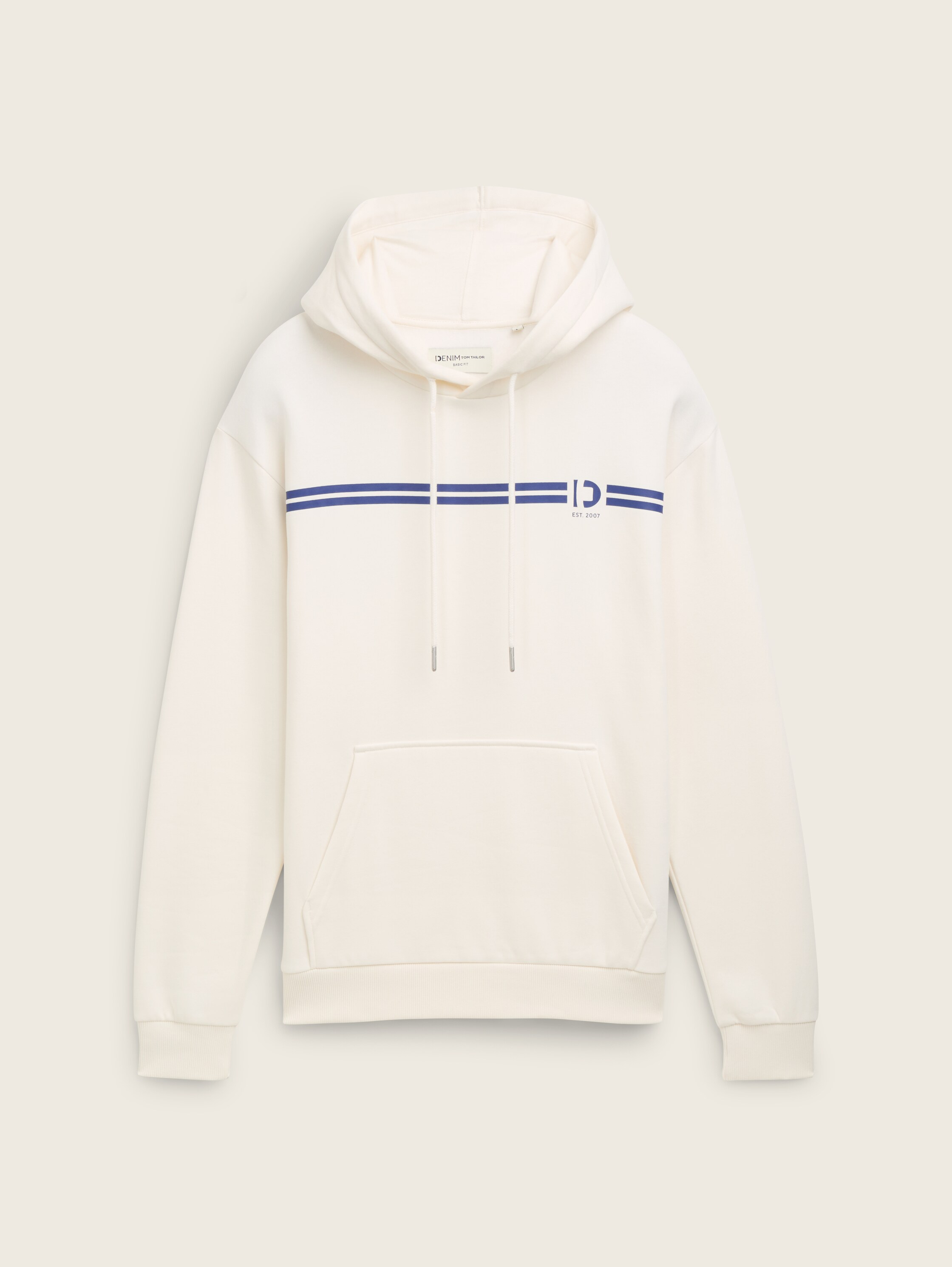 Hoodie Sweatshirt mit Print - gardenia_white - 