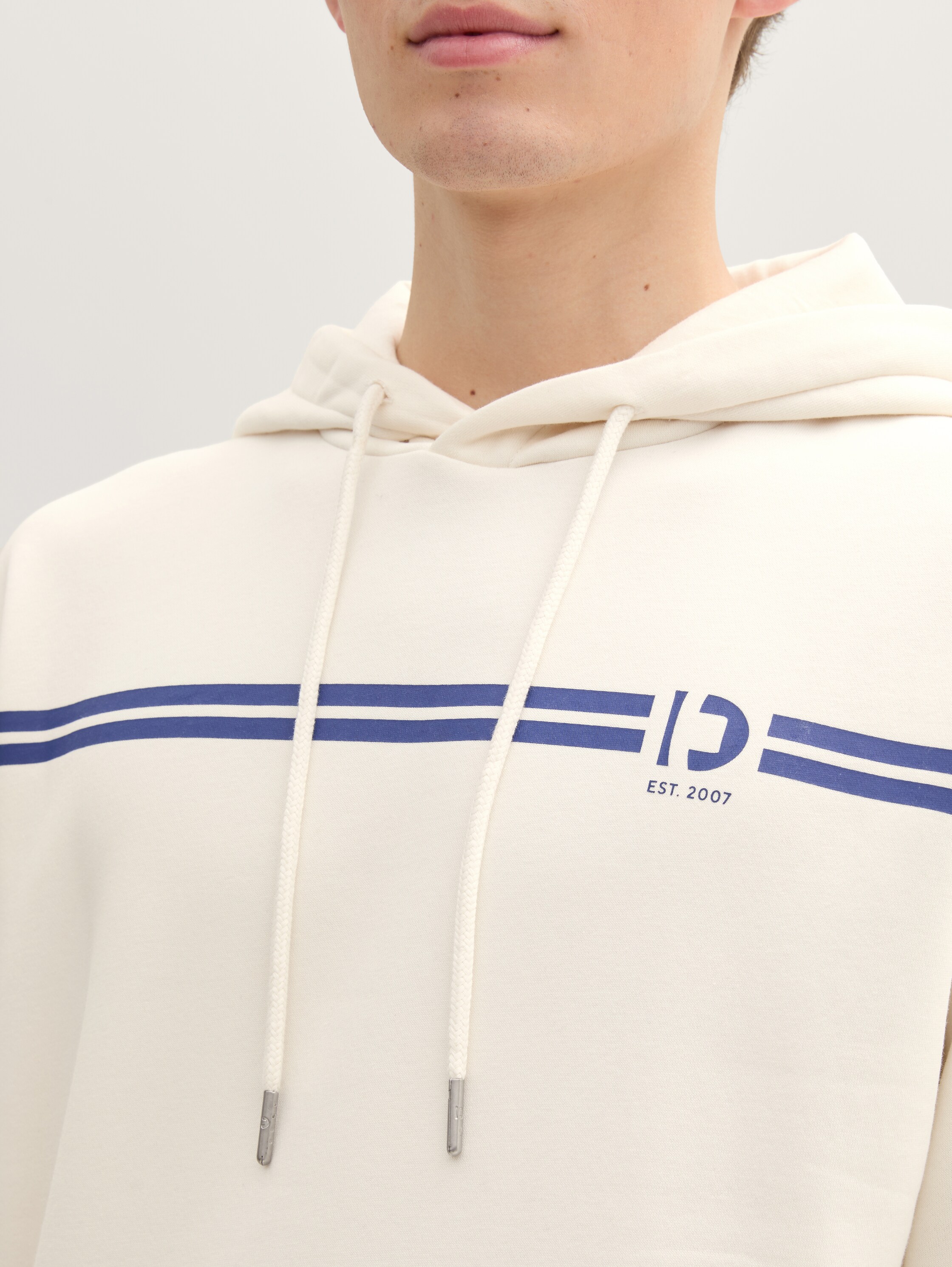 Hoodie Sweatshirt mit Print - gardenia_white - 