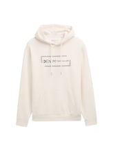 Ausgewählt, Hoodie mit Print von Tom Tailor, weiß