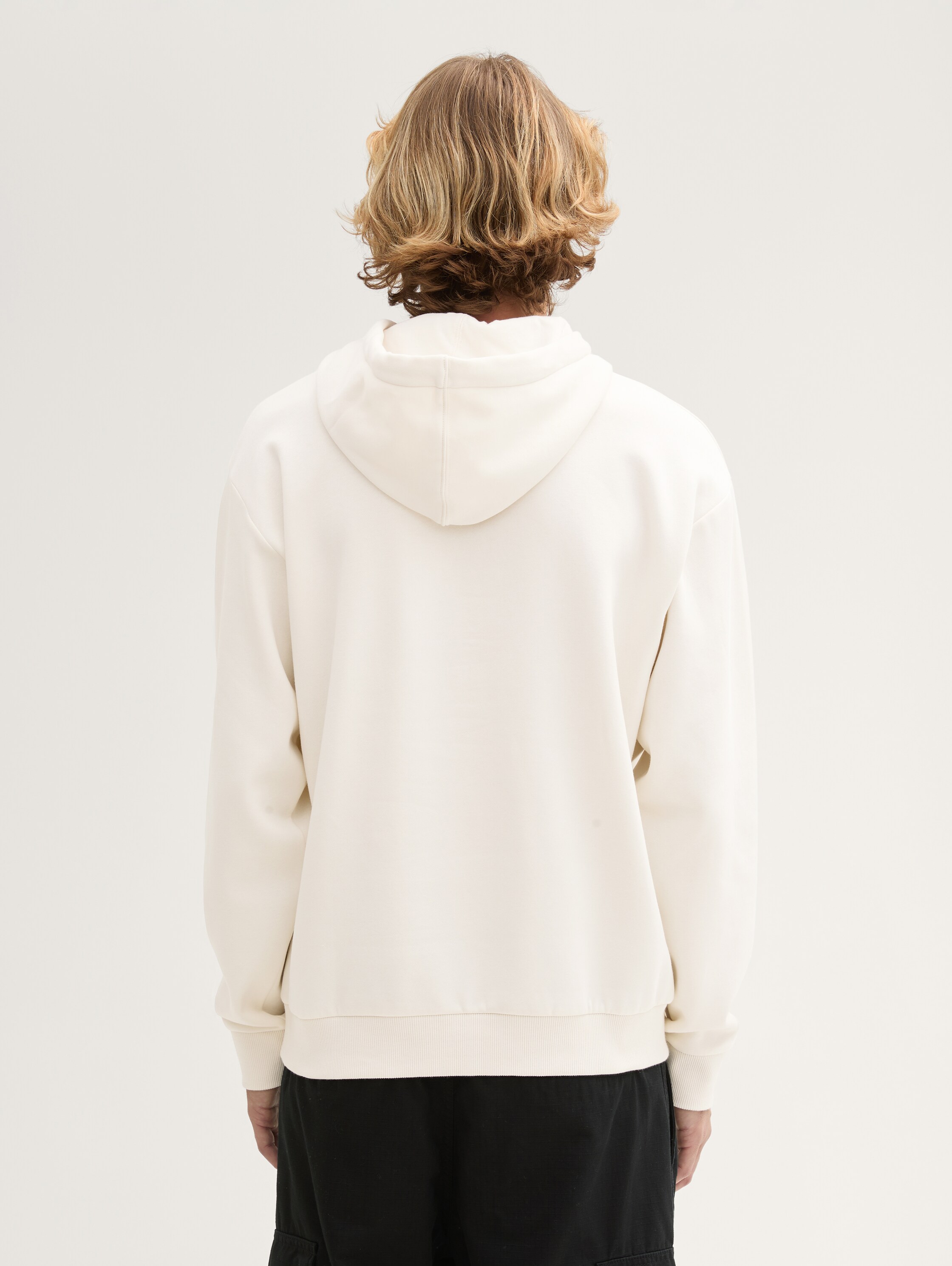 Hoodie Sweatshirt mit Print - wool_white - 