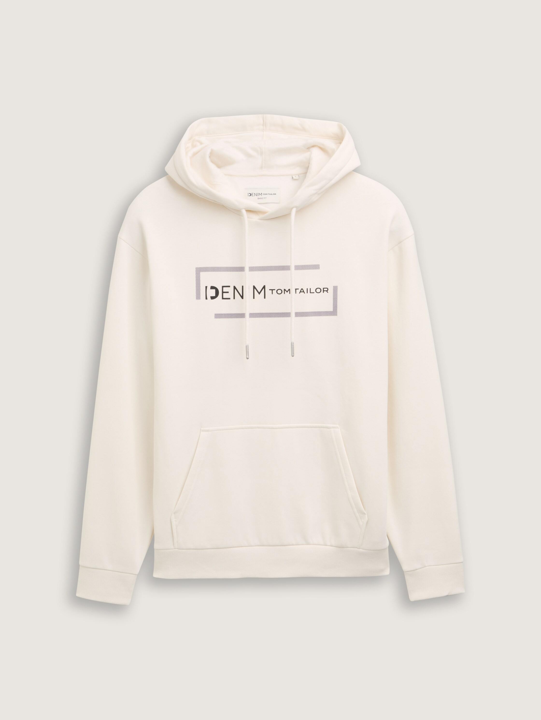 Hoodie Sweatshirt mit Print - wool_white - 