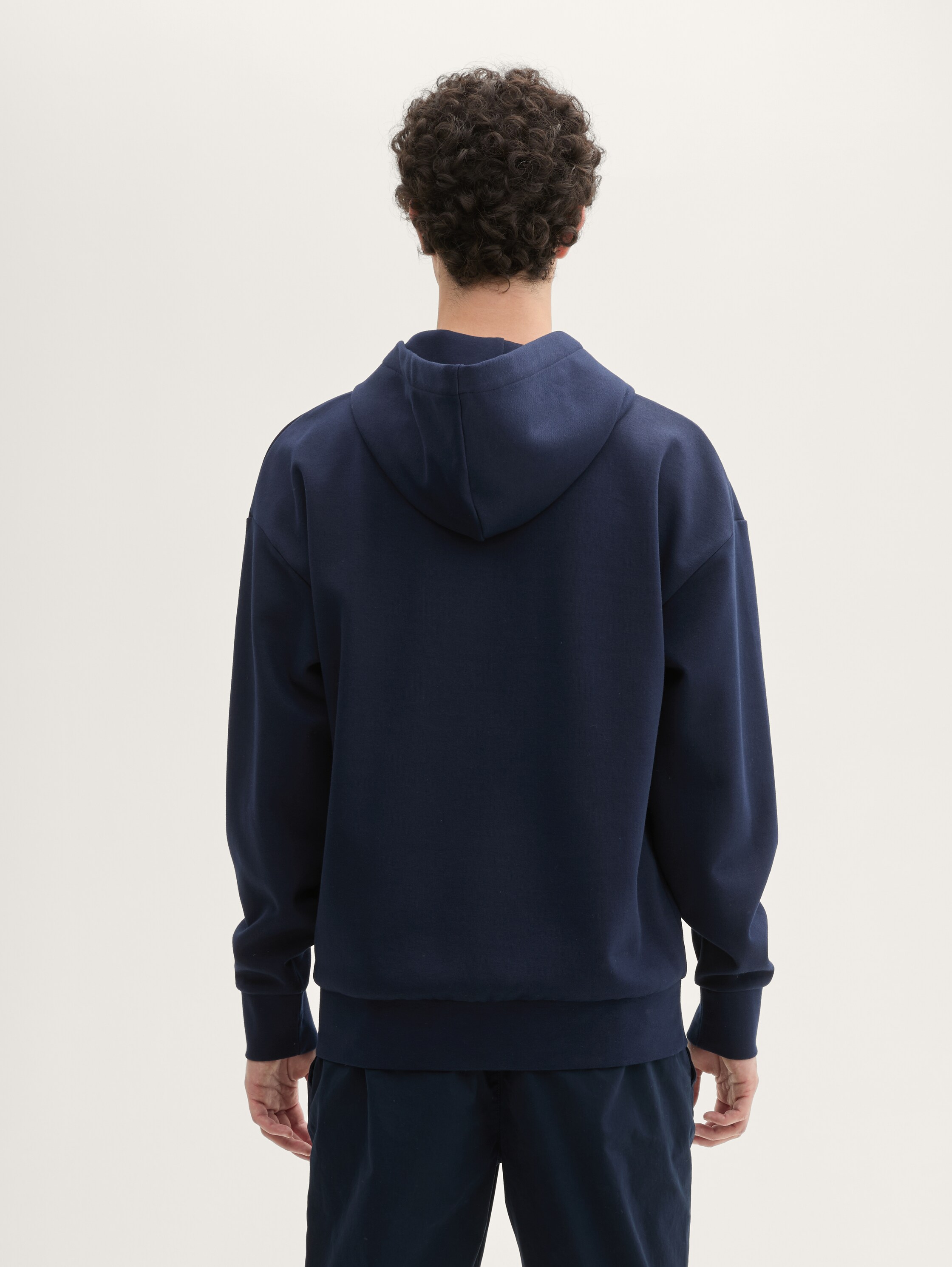 Relaxed hoodie met print - sky_captain_blue_1 - 
