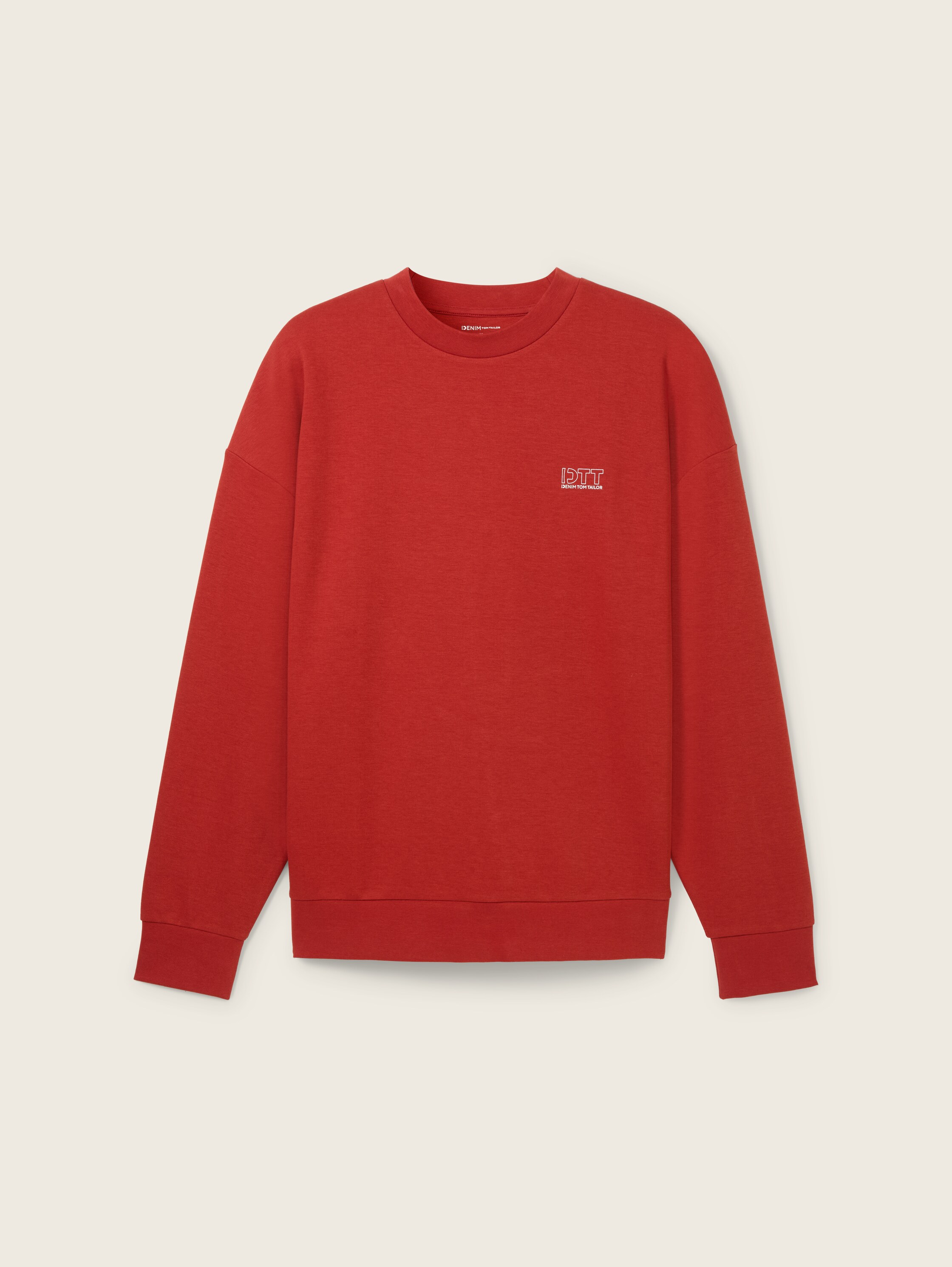 Relaxed sweatshirt met prints - velvet_red_1 - 