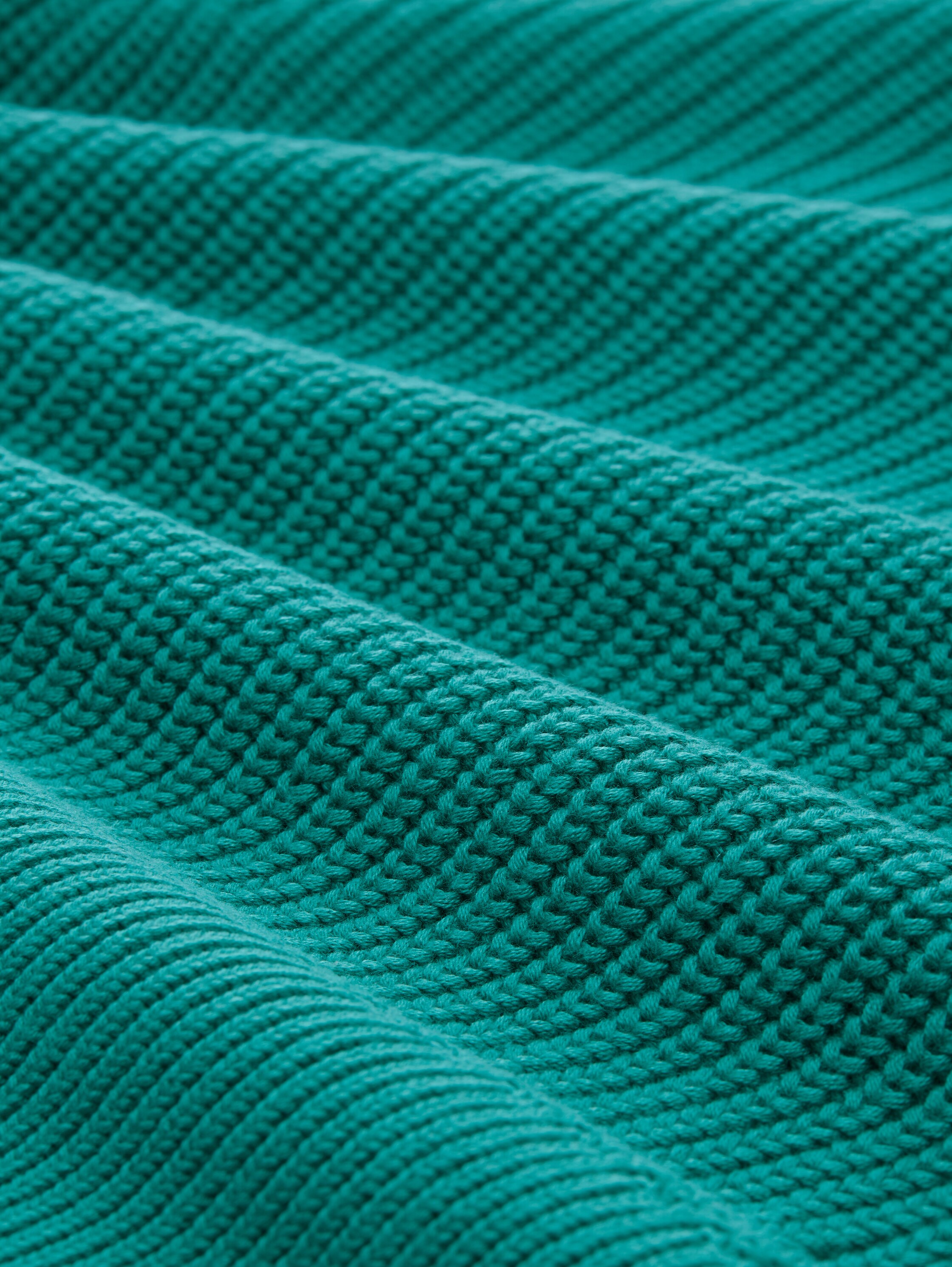 Strickpullover mit leichten Ballonärmeln - jade_green - 