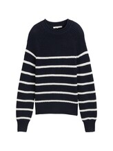 Ausgewählt, Strickpullover mit leichten Ballonärmeln von Tom Tailor, blau