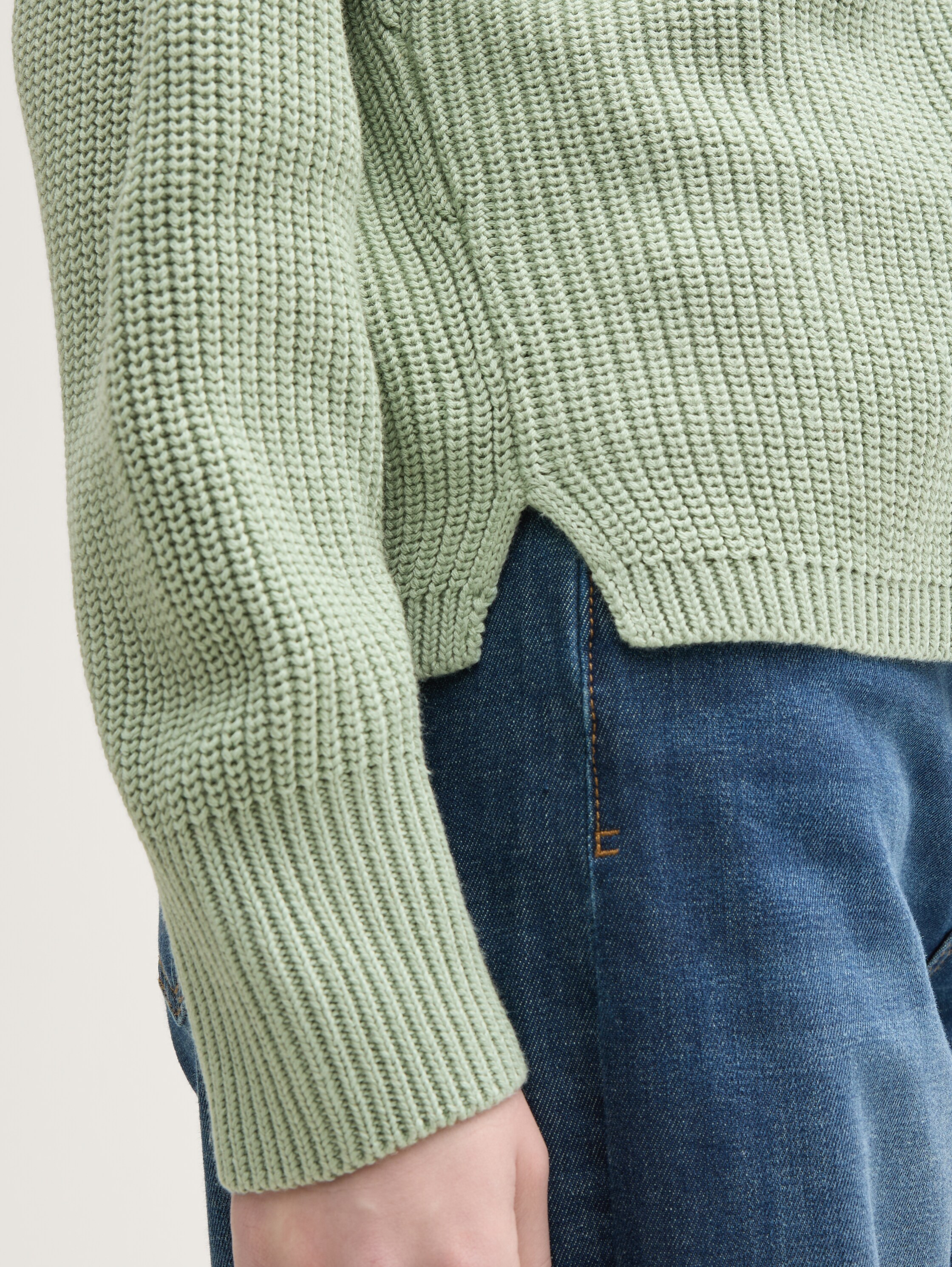 Strick Cardigan mit V-Ausschnitt - 4