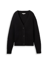 Ausgewählt, Cardigan mit V-Ausschnitt von Tom Tailor, schwarz
