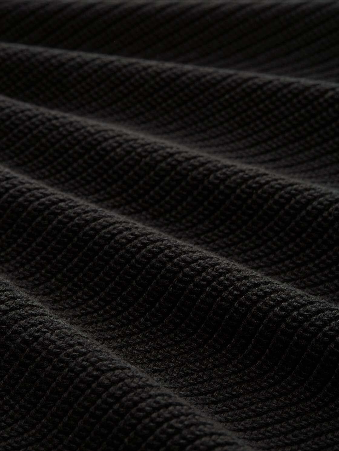 Cardigan mit V-Ausschnitt - deep black - Material-Ansicht