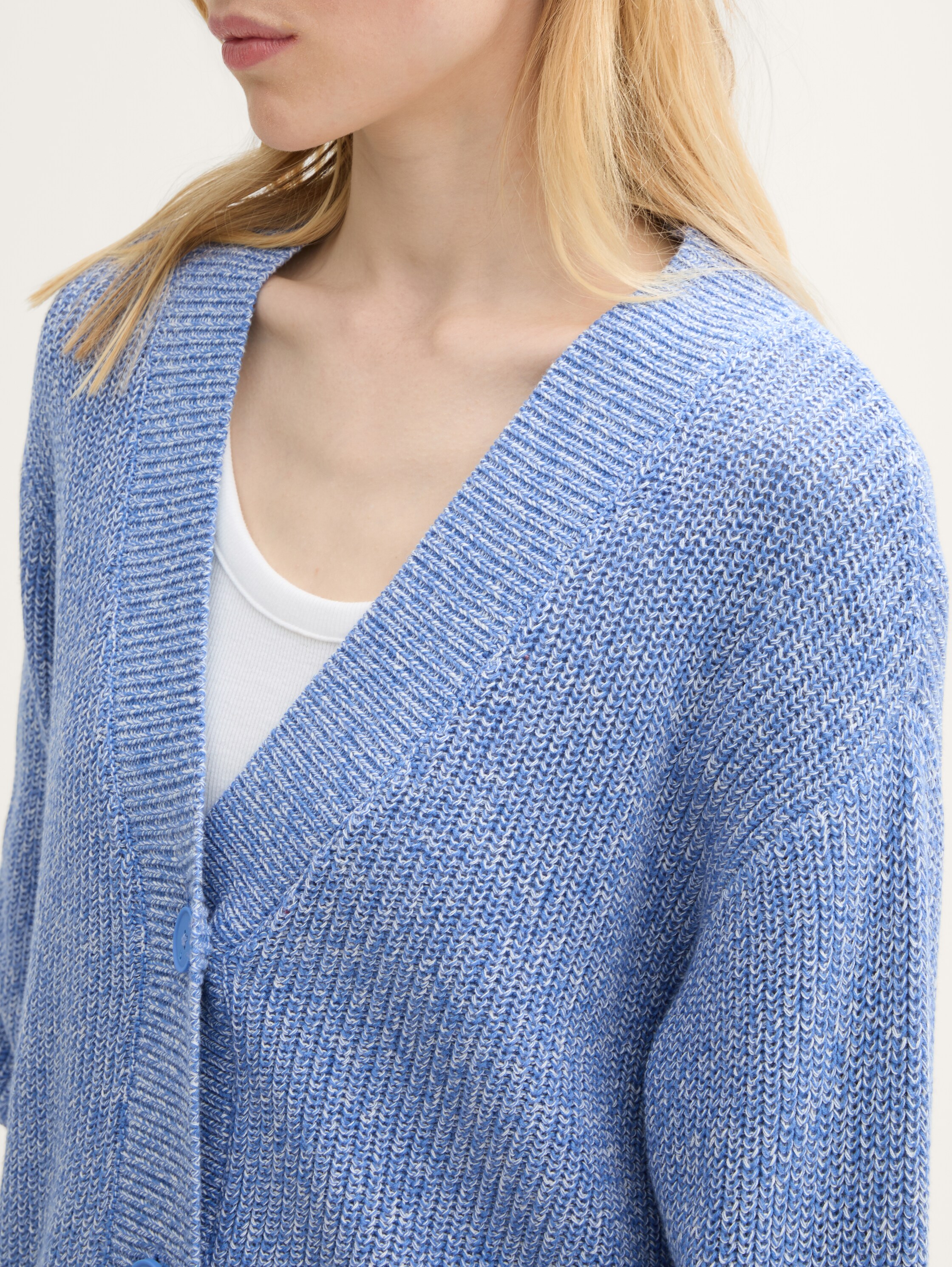 Strick Cardigan mit V-Ausschnitt - 4