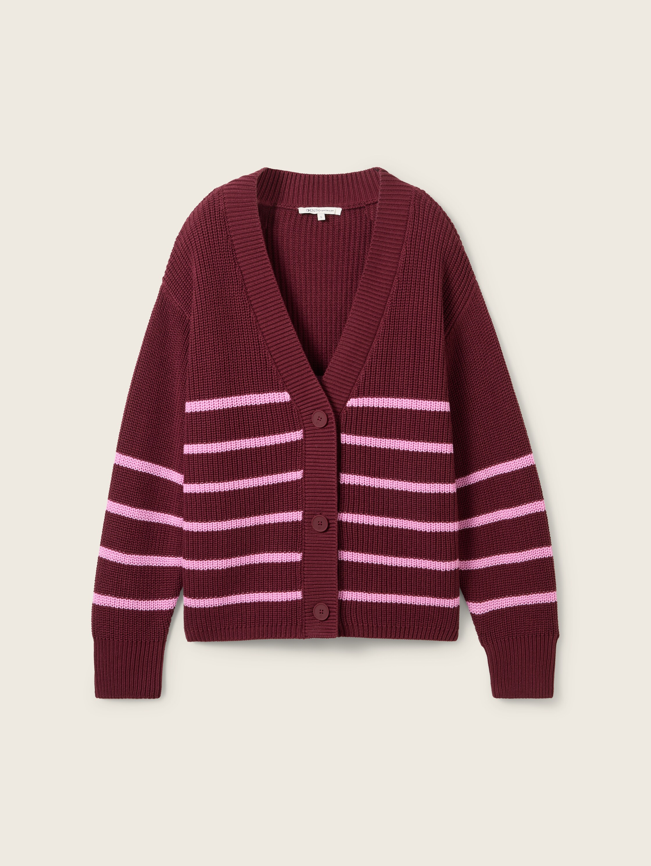 Strick Cardigan mit V-Ausschnitt - 4