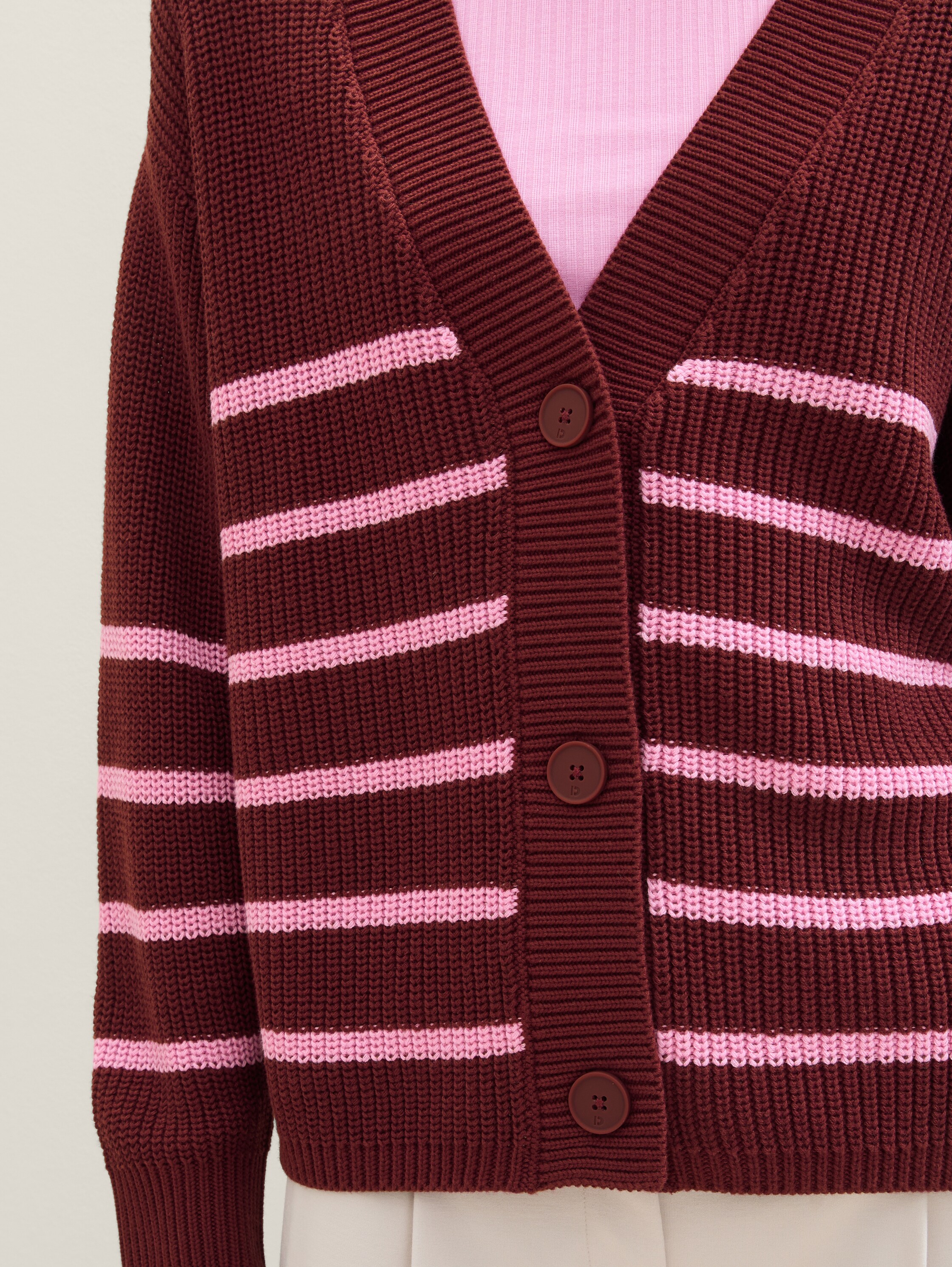 Strick Cardigan mit V-Ausschnitt - 5