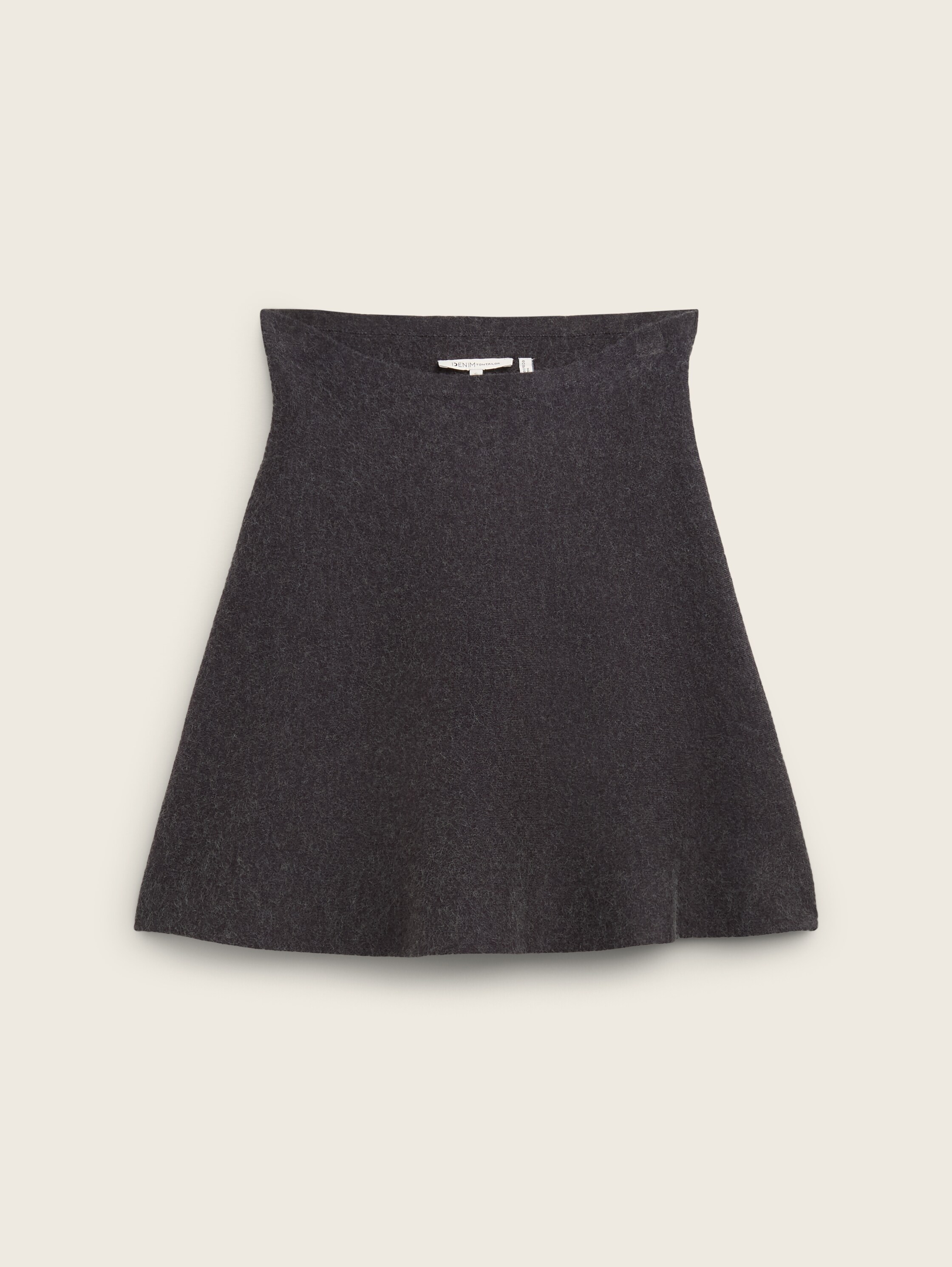 Mini Strickrock im Skater-Look - shale_grey_melange - 