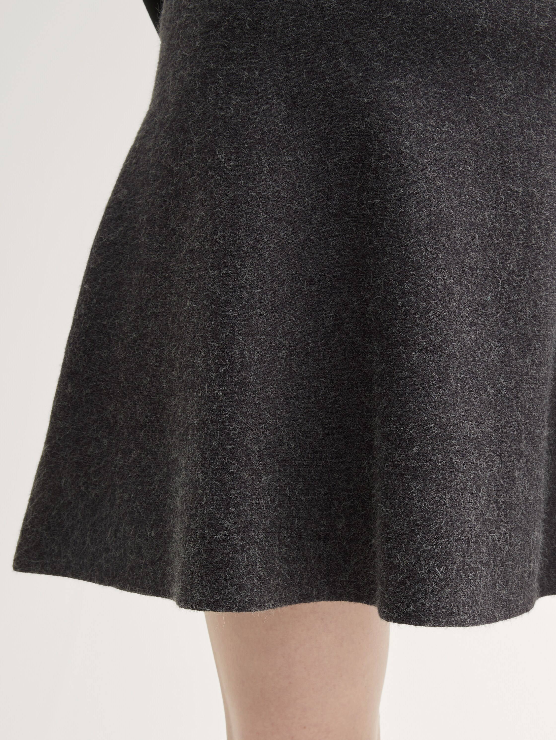 Mini Strickrock im Skater-Look - shale_grey_melange - 