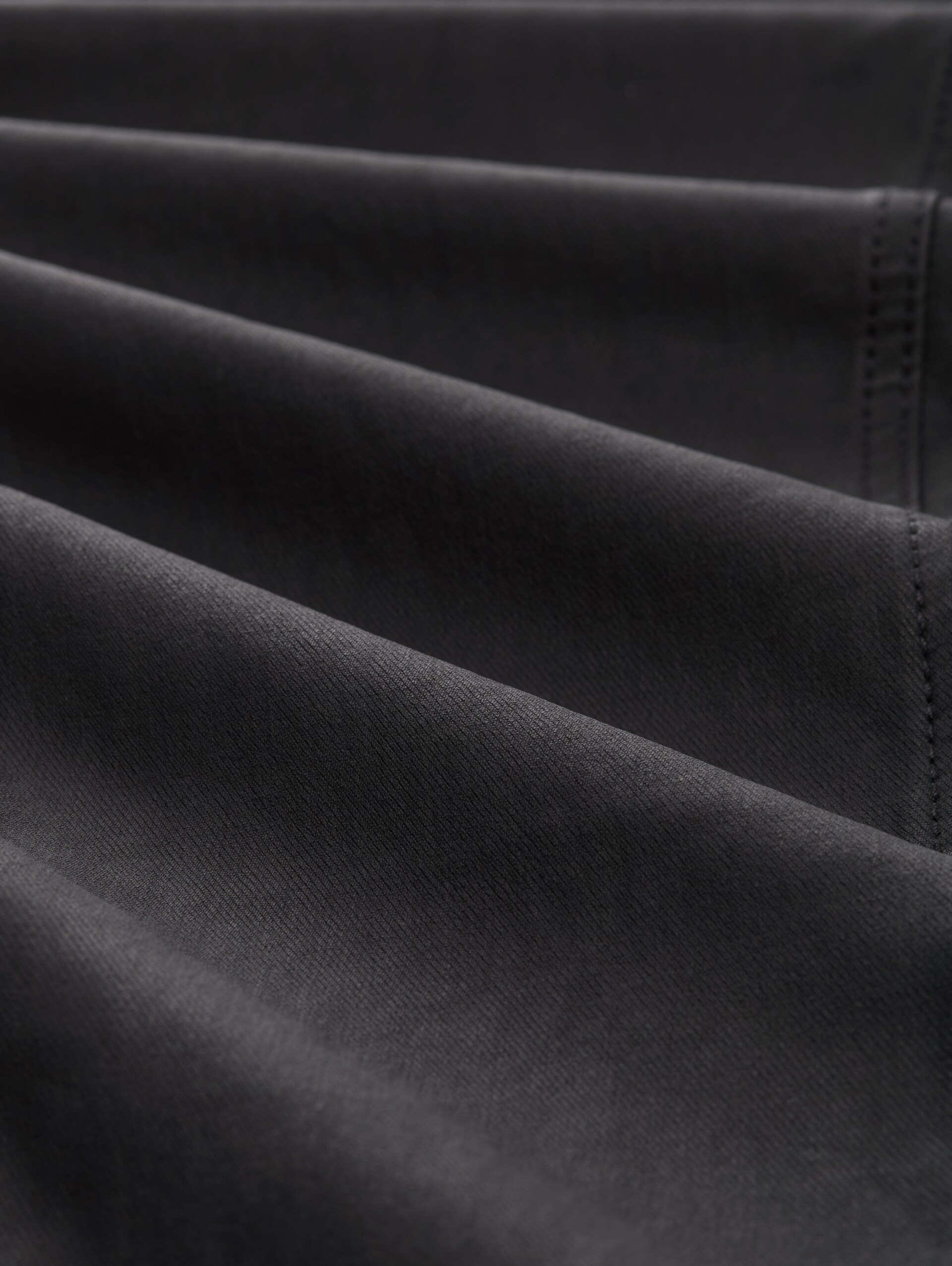 TTNELA extra skinny jeans - coated black denim - Material view