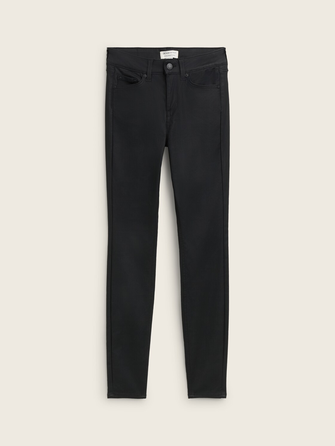 TTNELA EXTRA SKINNY Coated Jeans - coated black denim - Vorder-Produkt-Ansicht