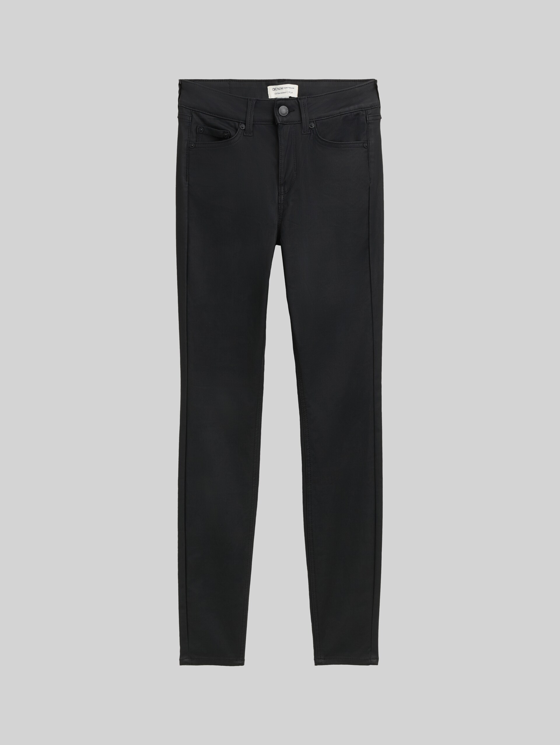 TTNELA extra skinny jeans - coated black denim - Front product view