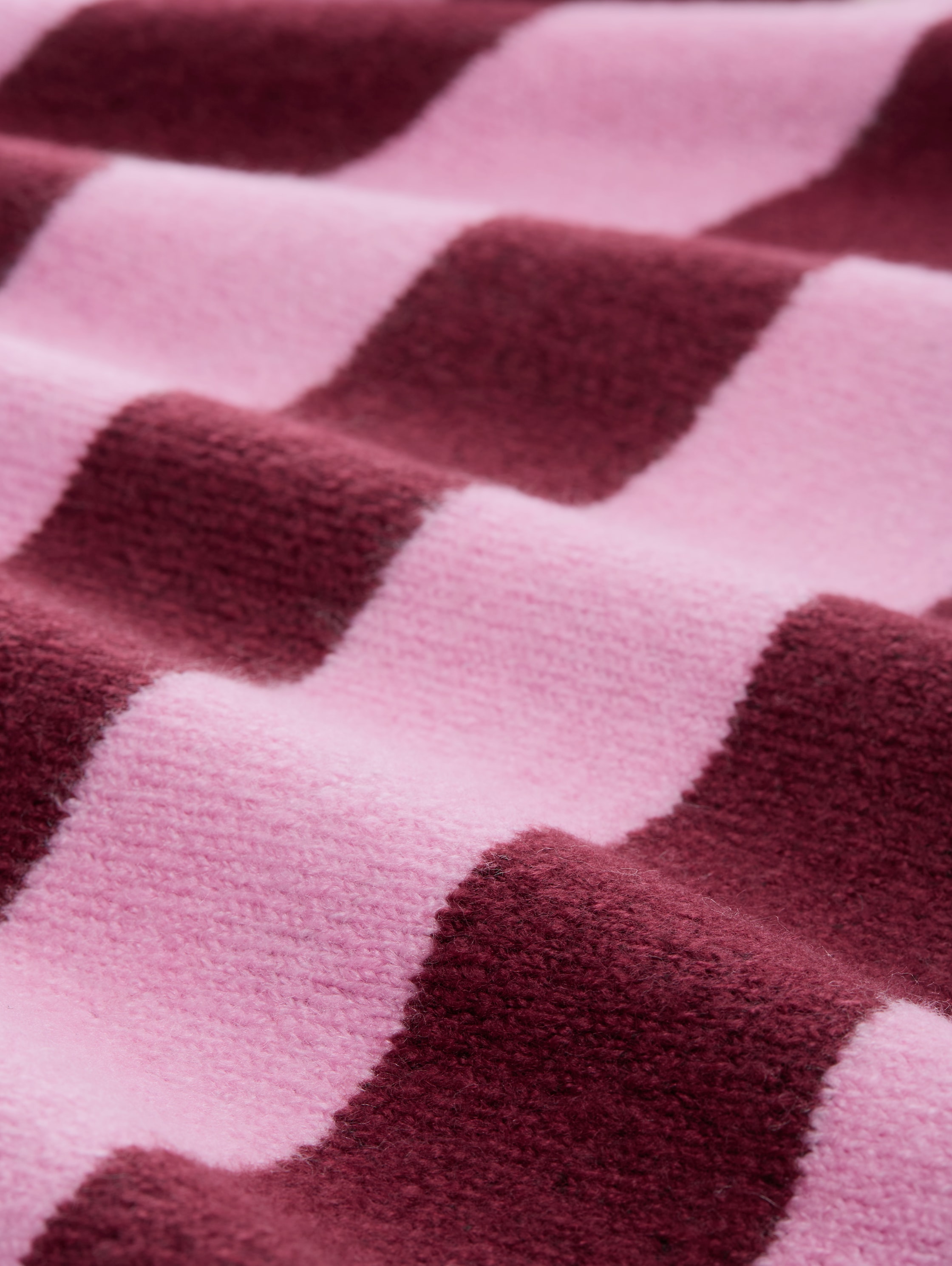 Gestreifter Strick Pullover - dark_red_pink_stripe - 