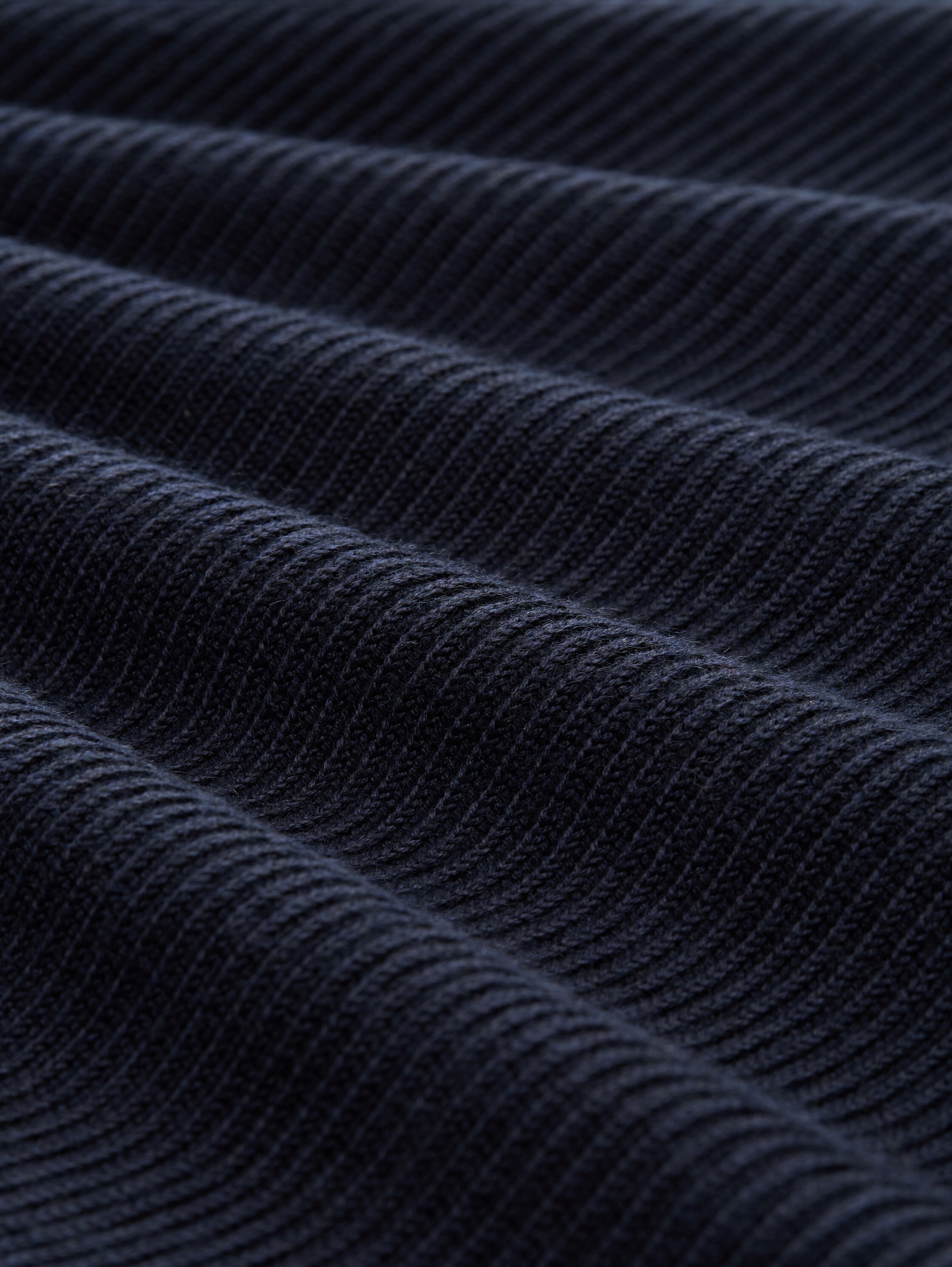 Strickpullover mit weichem Wollanteil - knitted_navy_melange - 