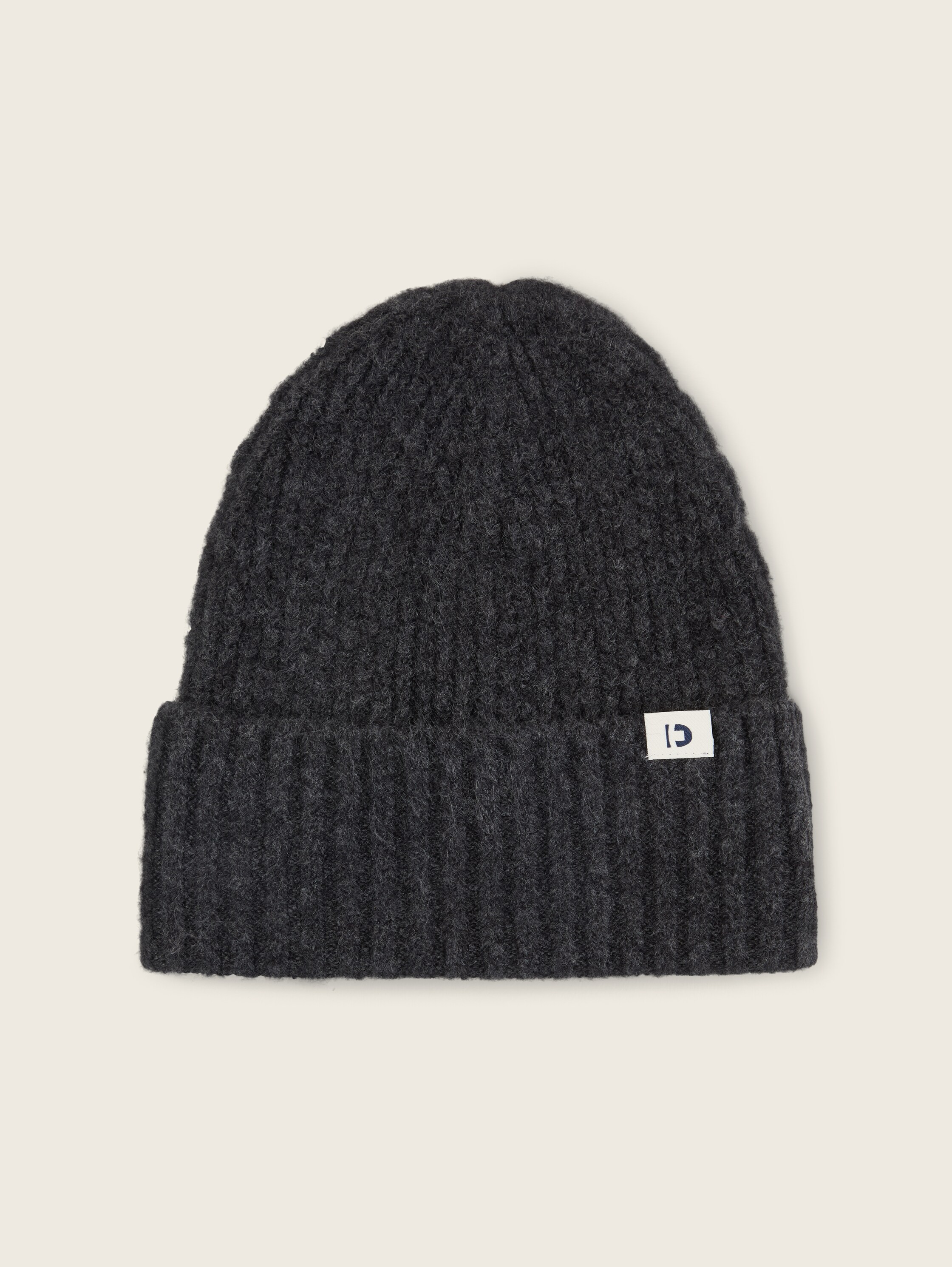 Gerippte Beanie Mütze - 1