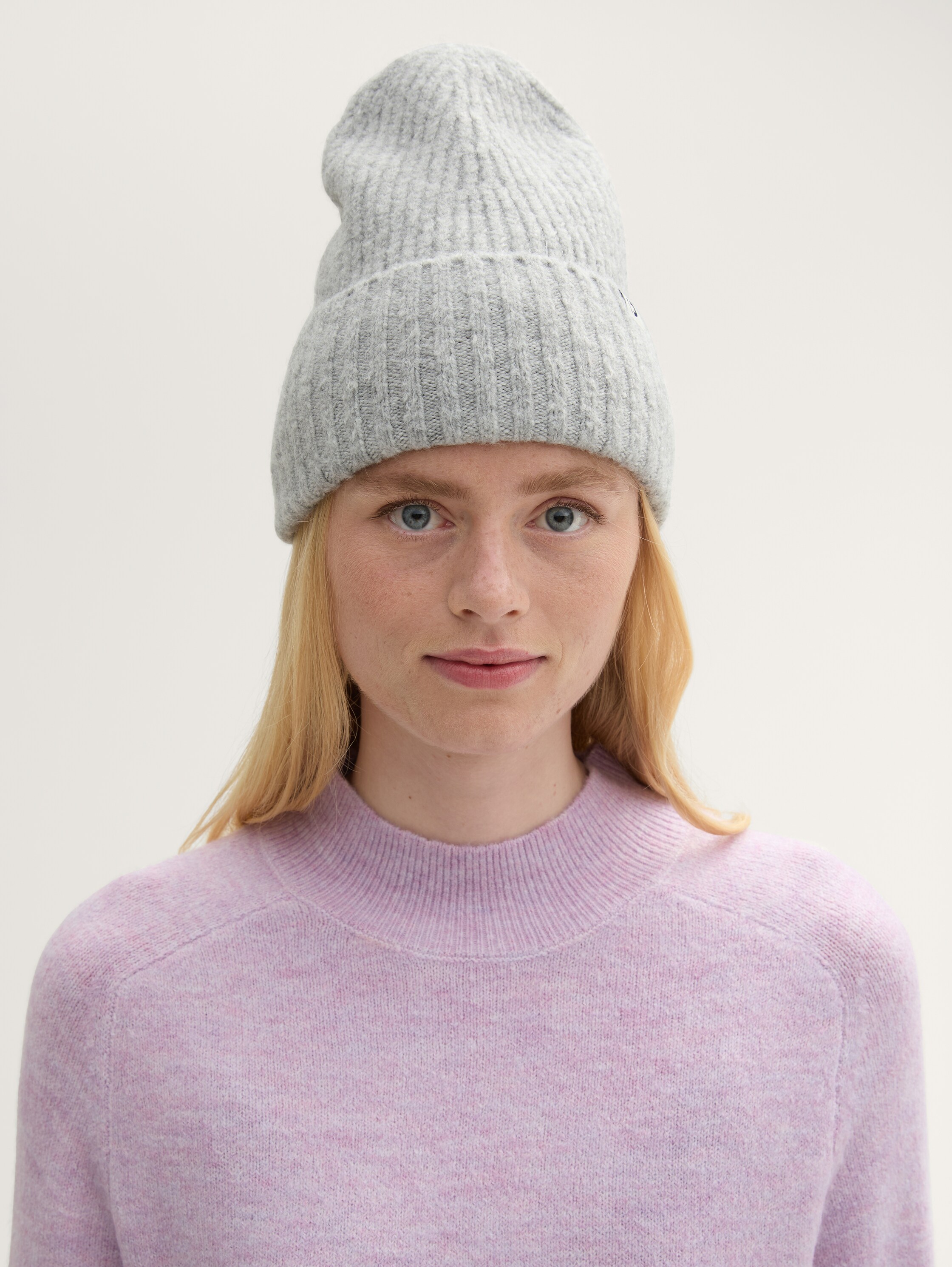 Gerippte Beanie Mütze - 0