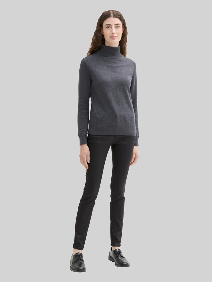 TTALEXA skinny jeans met coating door Women, deep black