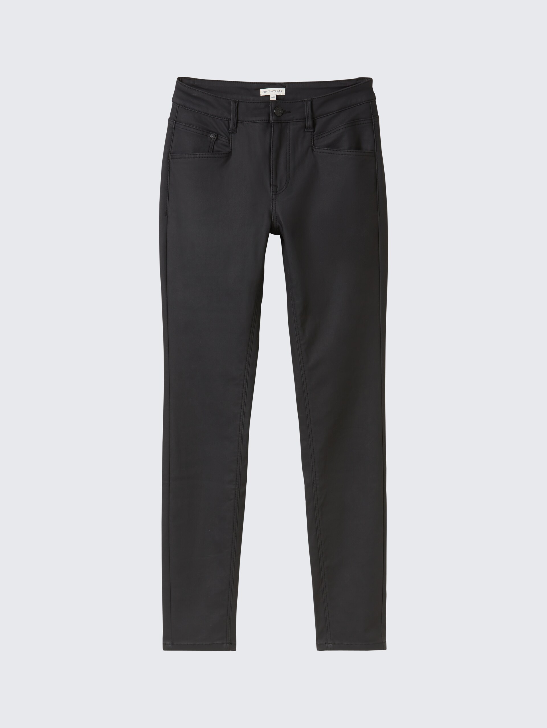TTALEXA COATED SKINNY Jeans - deep black - Vorder-Produkt-Ansicht