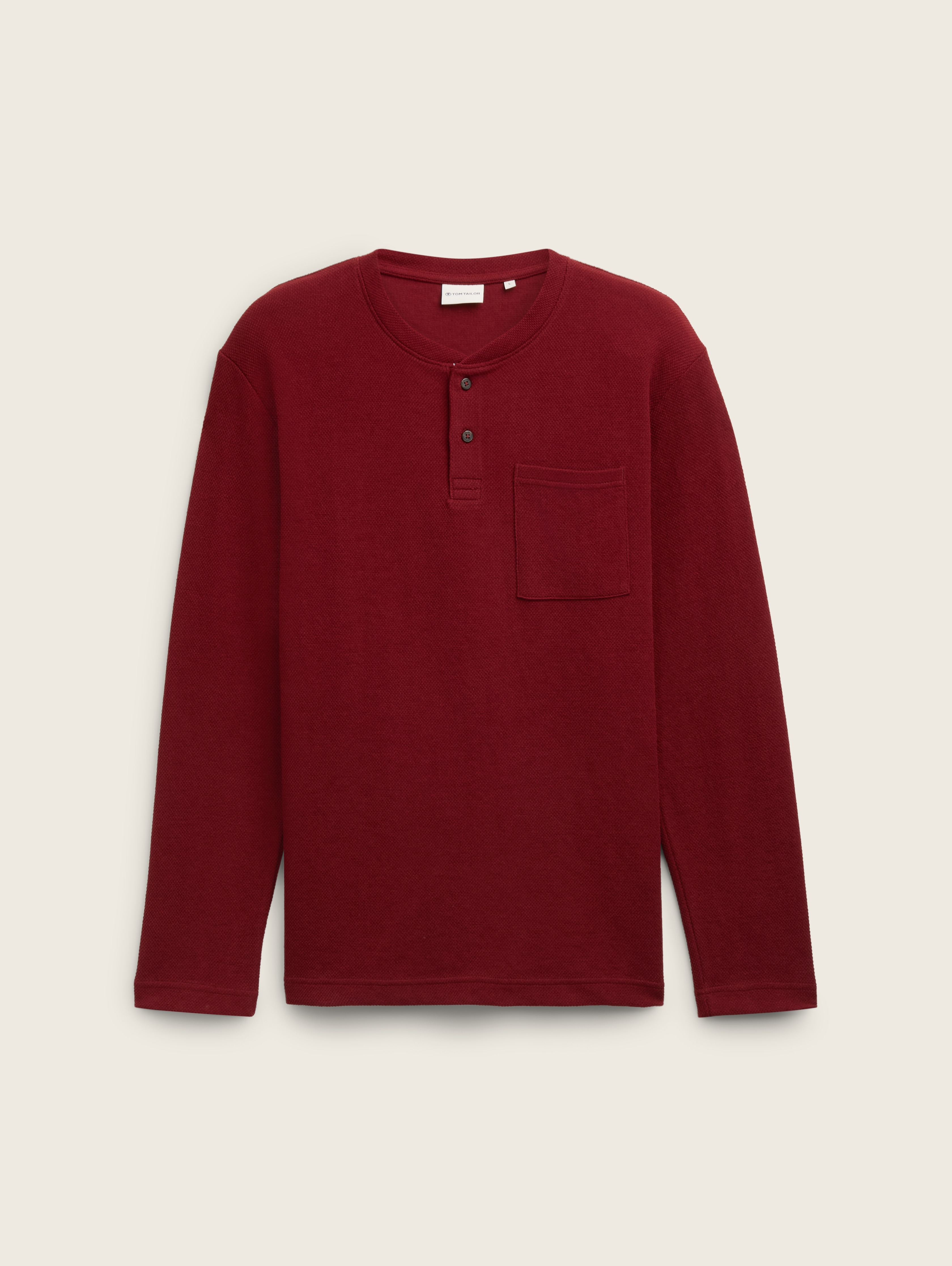 Long-sleeved print shirt with organic cotton by Tom Tailor