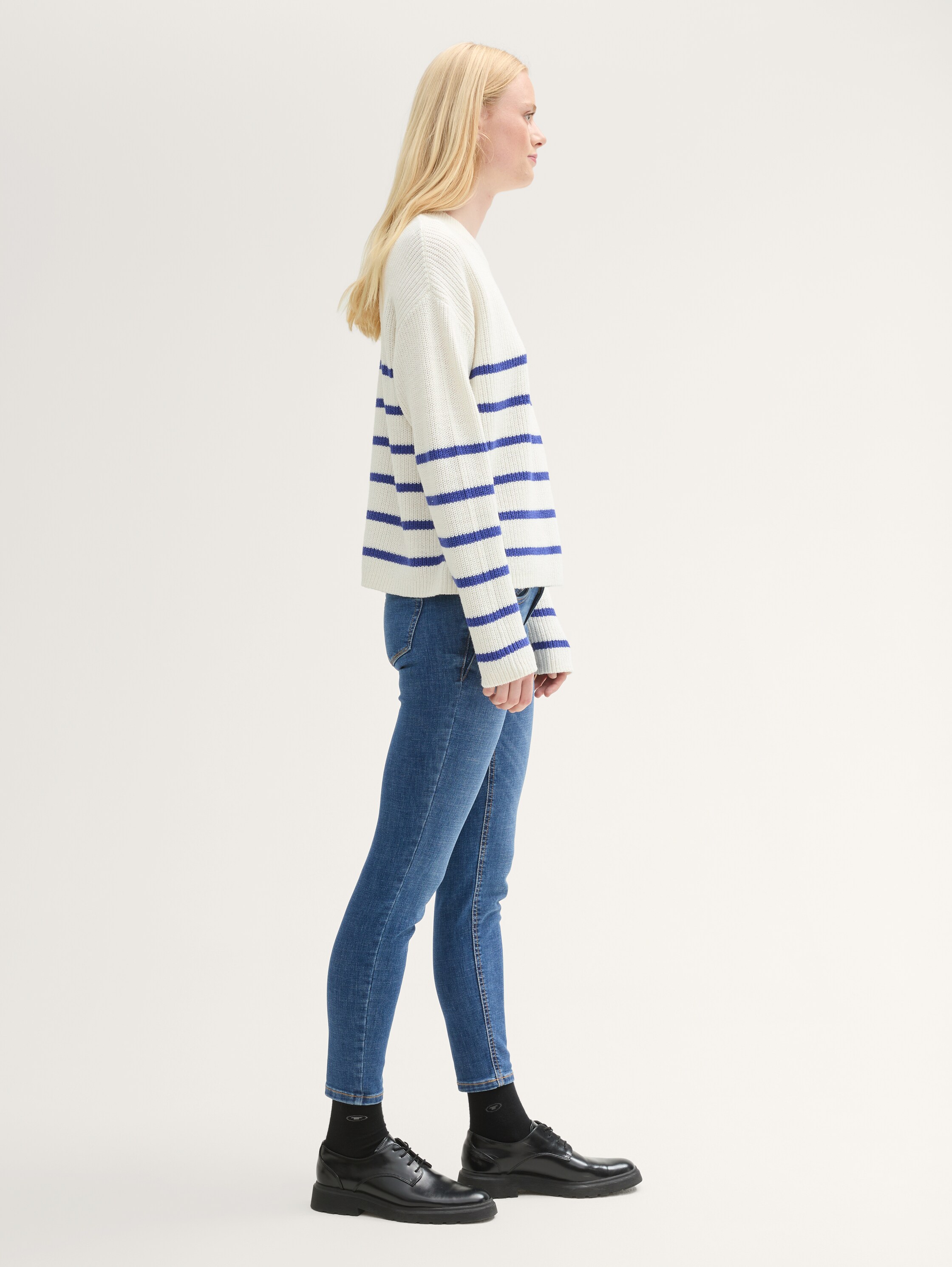 Jean TTJONA extra skinny - Used Mid Stone Blue Denim