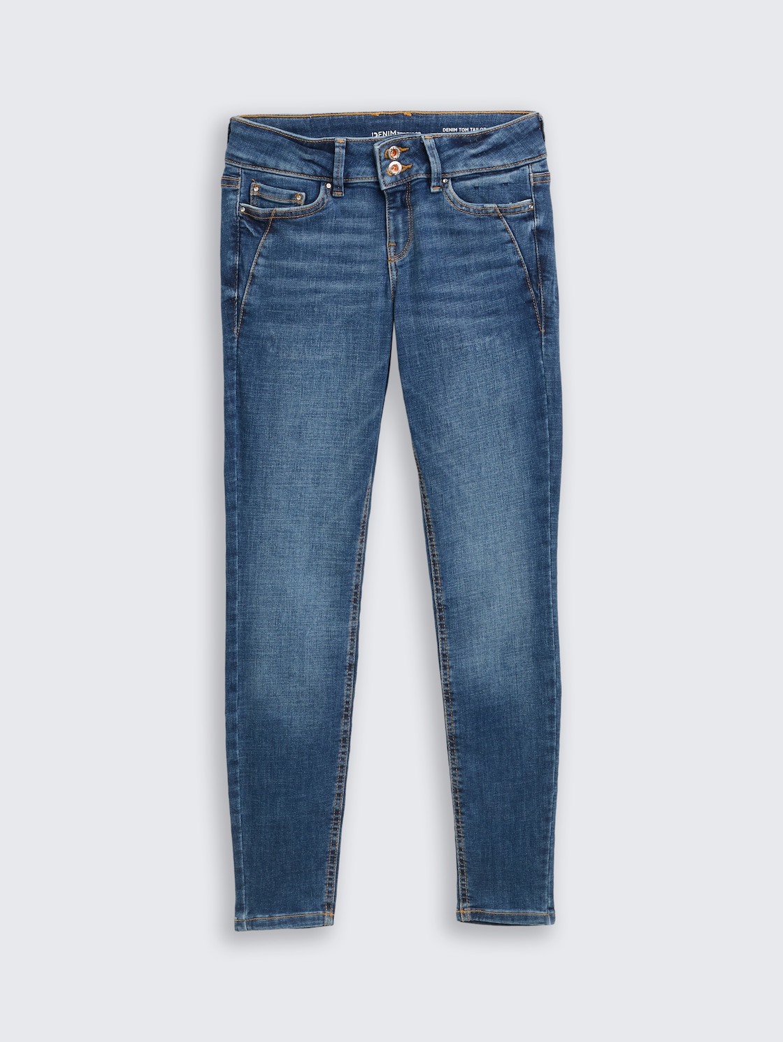 TTJONA EXTRA SKINNY Jeans - Used Mid Stone Blue Denim - Vorder-Produkt-Ansicht