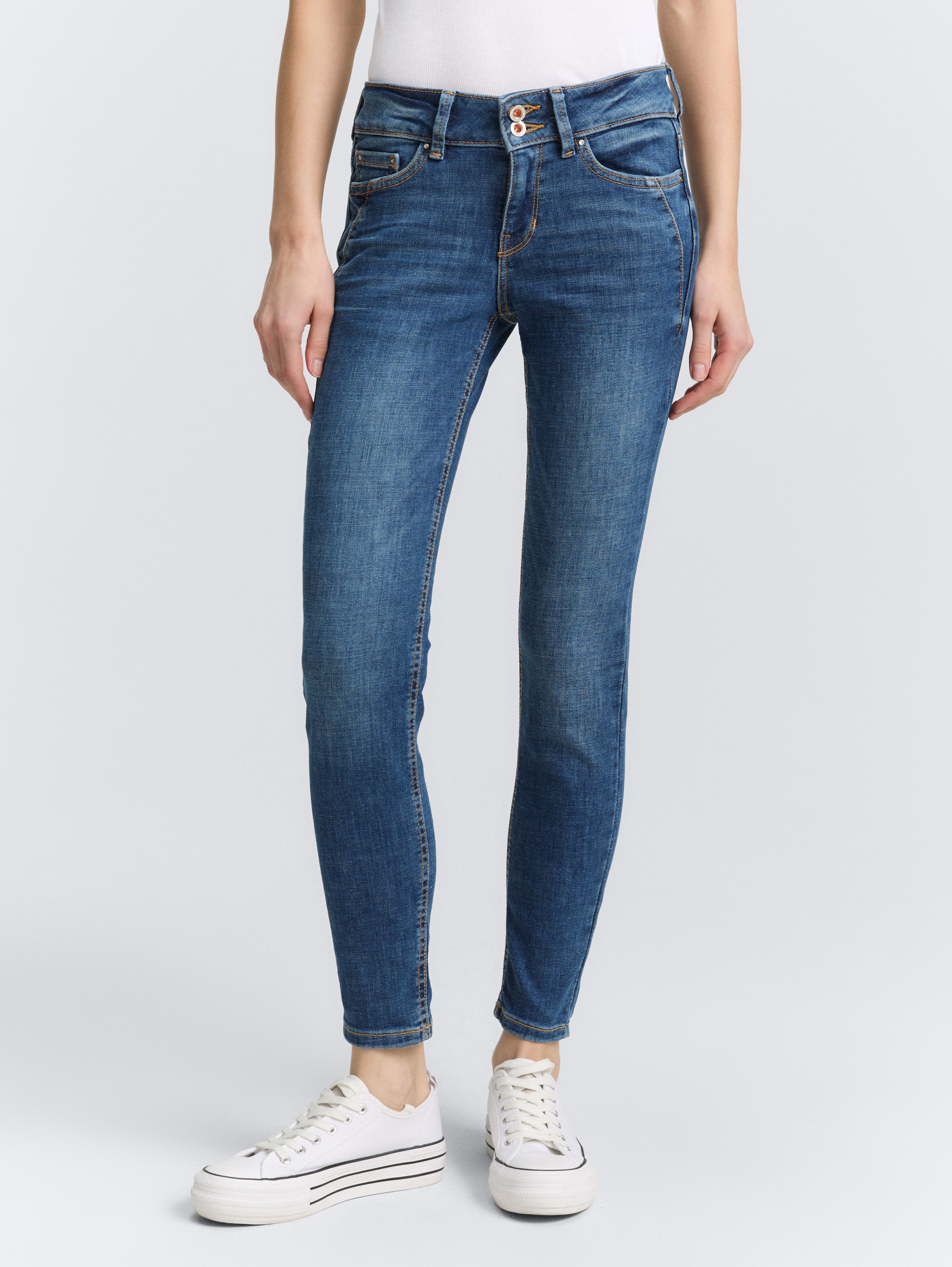 TTJONA EXTRA SKINNY Jeans von Denim Female, Used Mid Stone Blue Denim