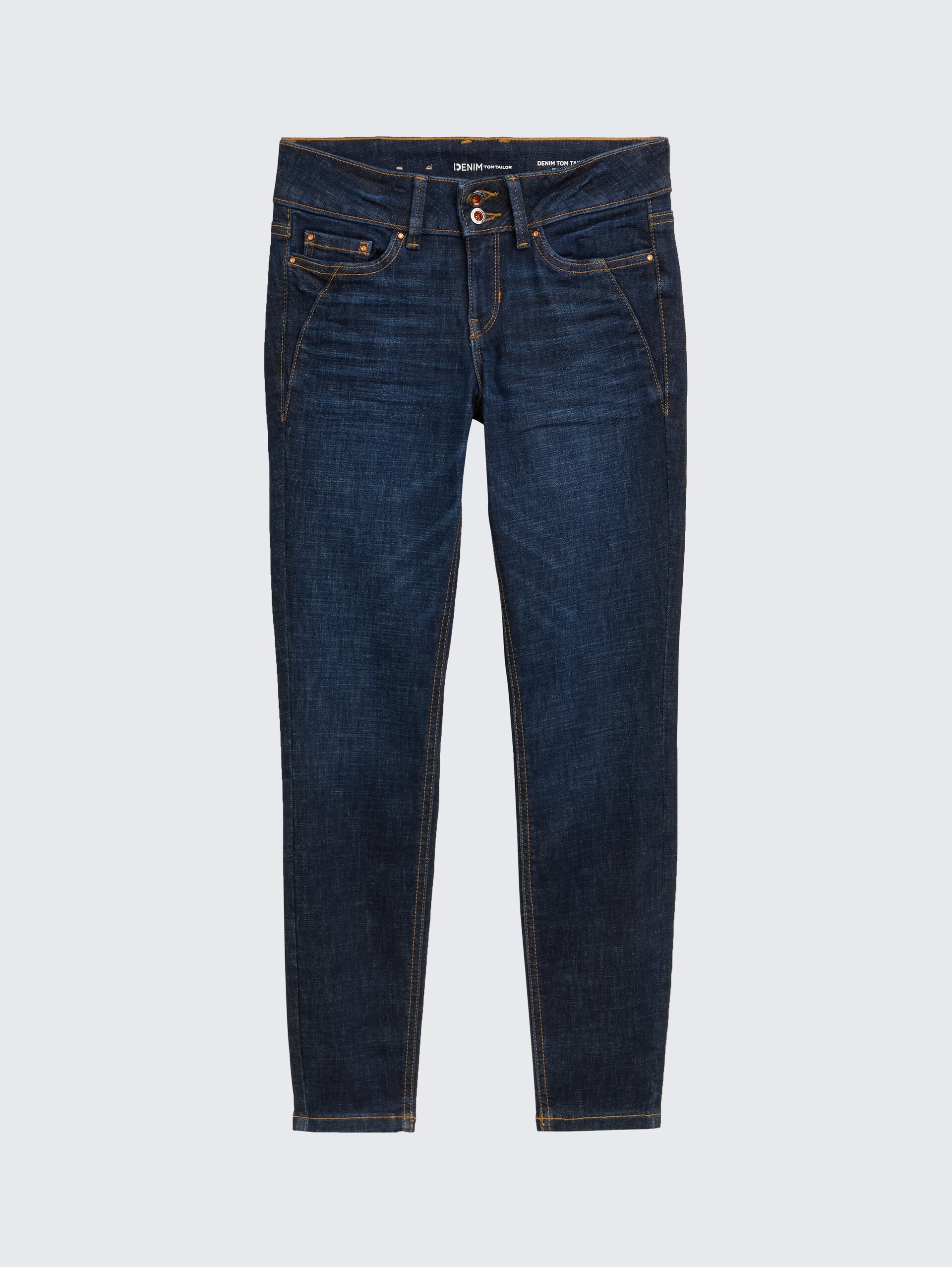 TTJONA EXTRA SKINNY Jeans - Used Dark Stone Blue Denim - Vorder-Produkt-Ansicht