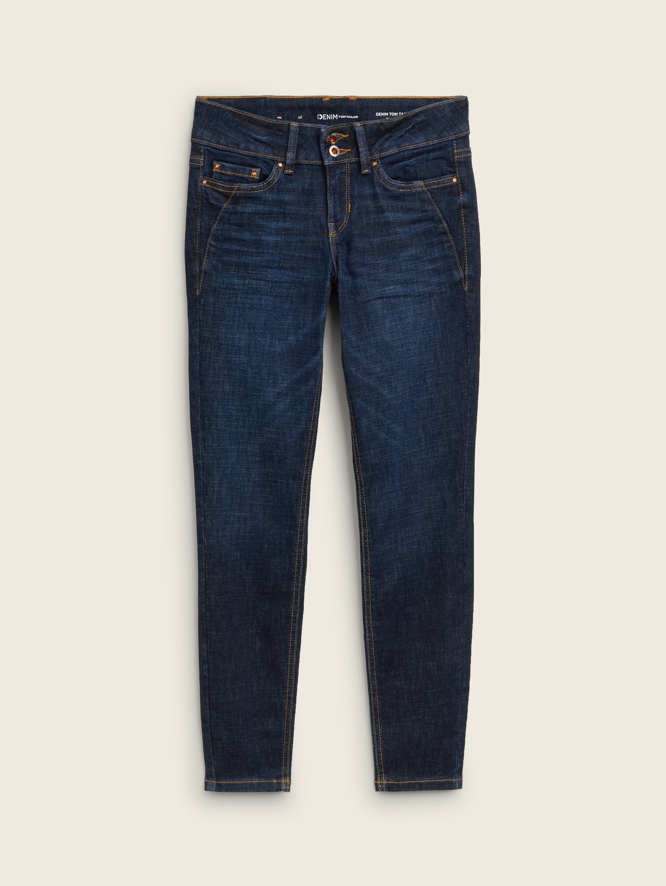 TTJONA EXTRA SKINNY Jeans - used_dark_stone_blue_denim -